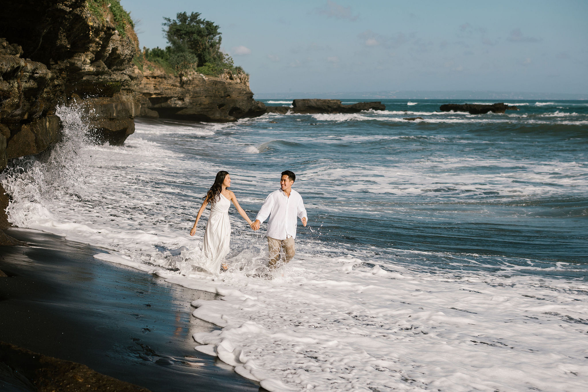 Bali Pre-Wedding Photoshoot | Lake Tamblingan, Rumah Gemuk & Mengening Beach at Mengening Beach 1 (Casual Outfit)   pre-wedding photo