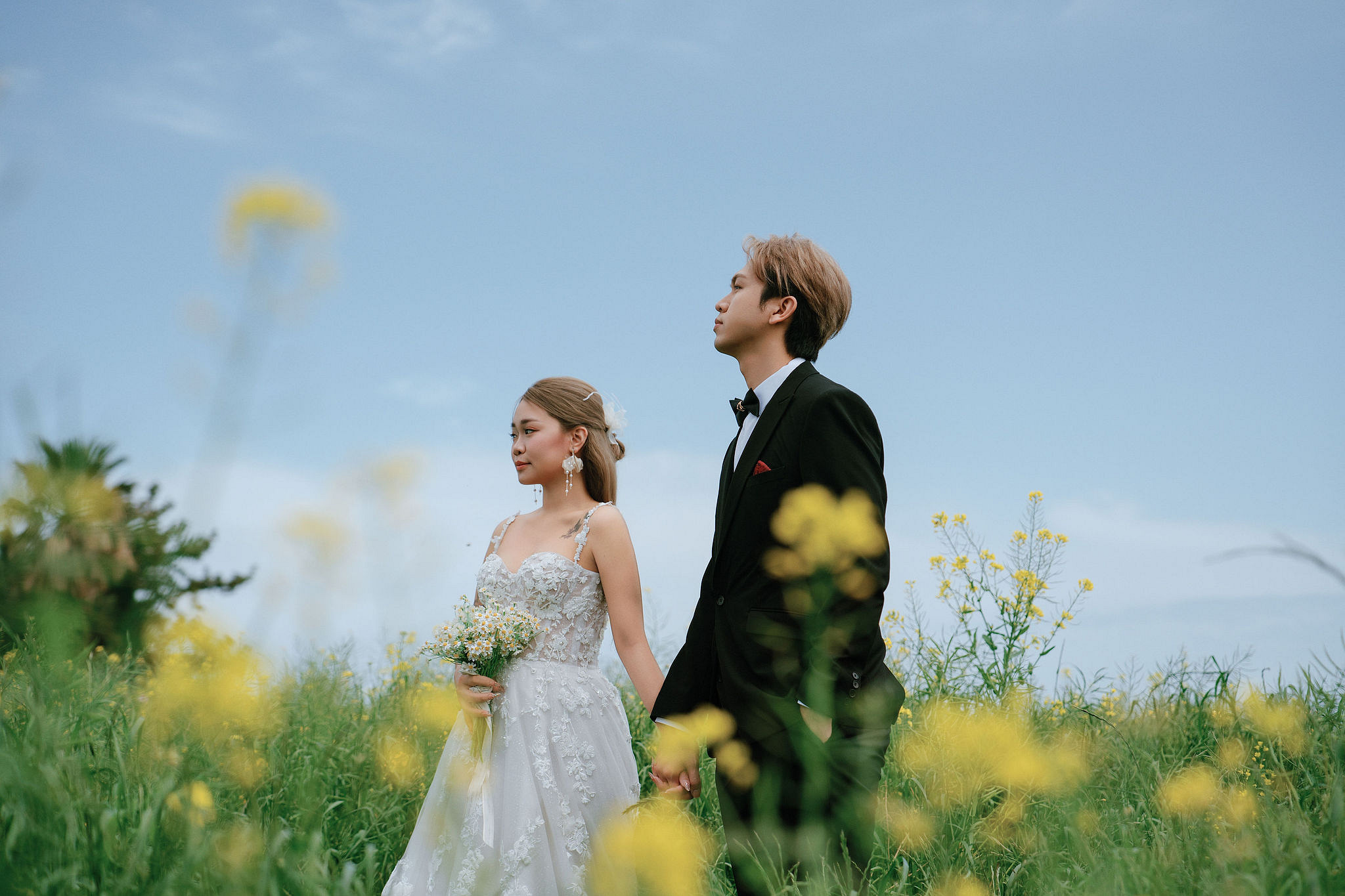 Jeju Pre-Wedding Photoshoot | Sangye-dong Forest, Yerae Ecological Park & Hyeopjae Beach at Yerae Ecological Park pre-wedding photo