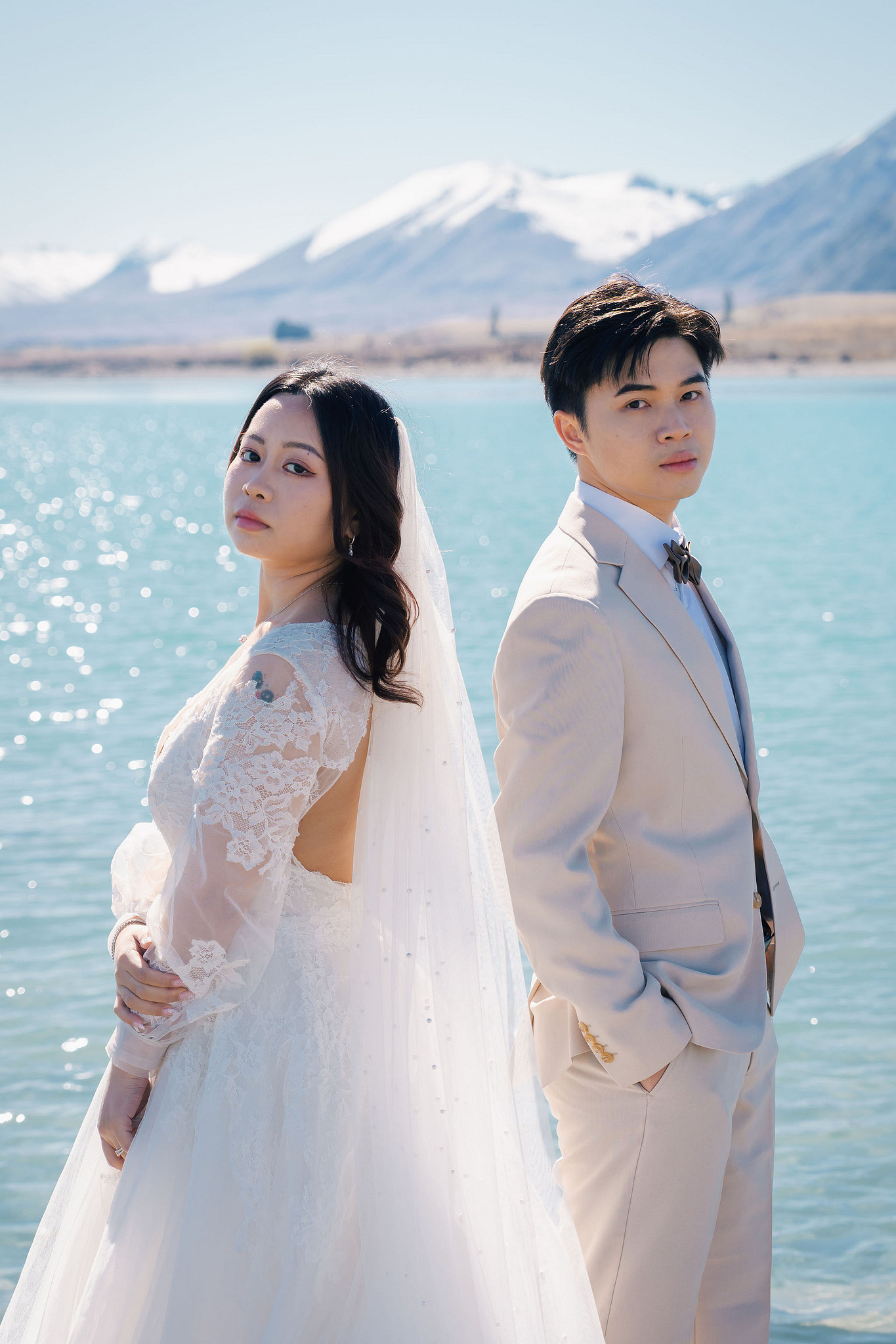 New Zealand Pre-Wedding Photoshoot | Lake Wakatipu, Alta Tarns, Coromandel Peak to Mount Cook at Lake Tekapo pre-wedding photo