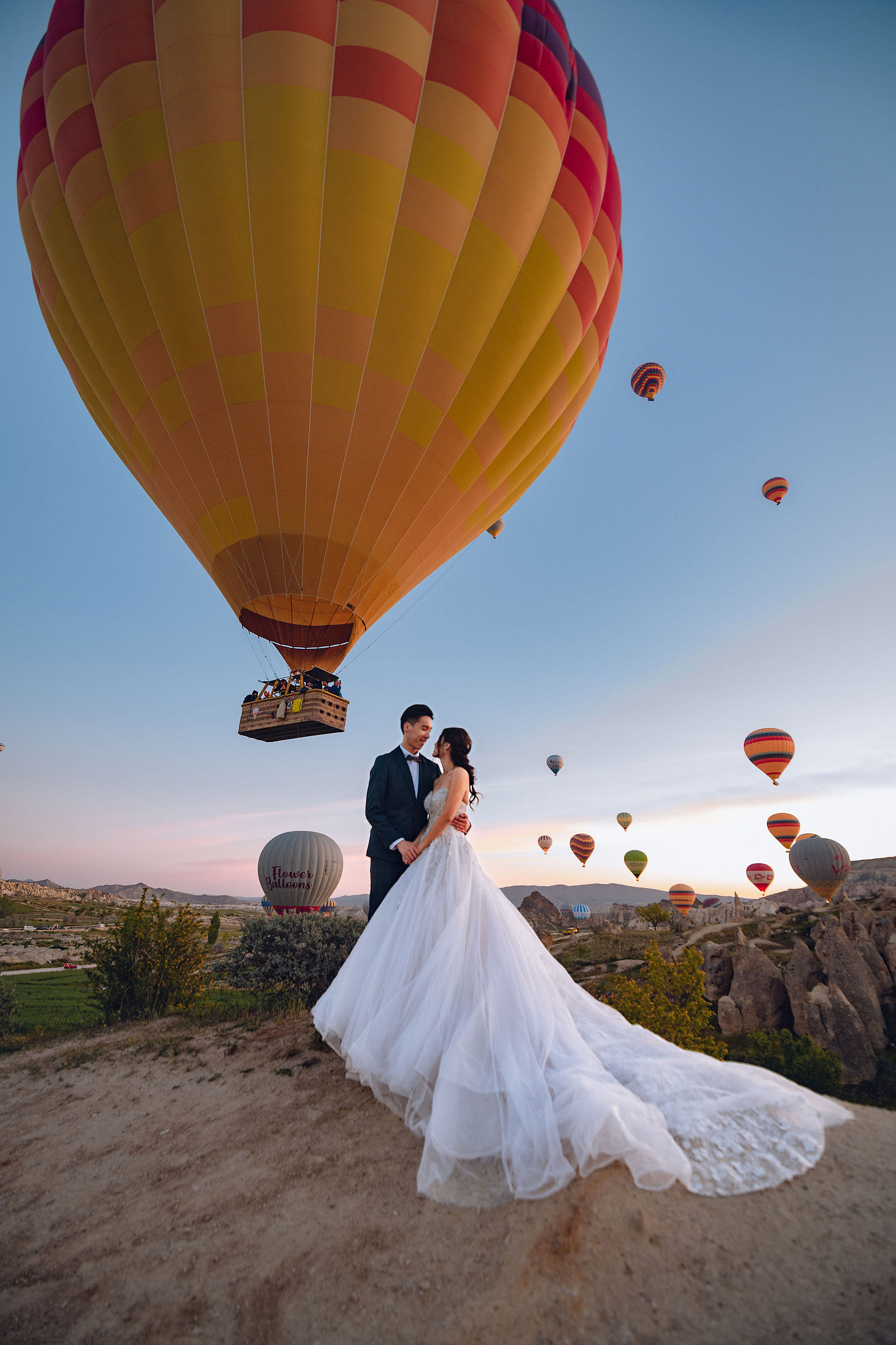 Cappadocia Pre-Wedding Photoshoot | Love Valley, Rooftop Terrace, Horse Ranch & Canyon at Valley pre-wedding photo