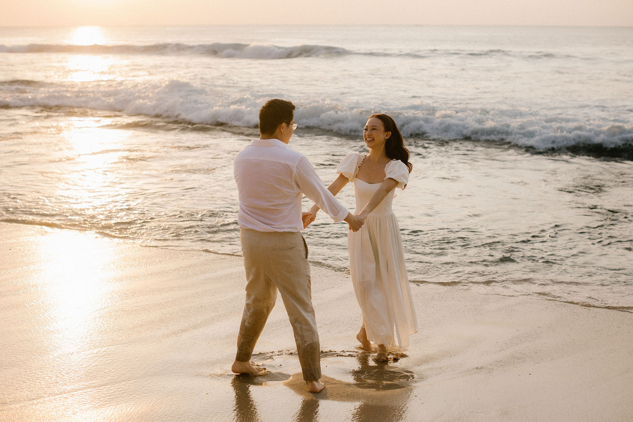 Bali Pre-Wedding Photoshoot | Pinggan Village, Lava Fields, Twin Cliff Valley & Beach at Beach pre-wedding photo