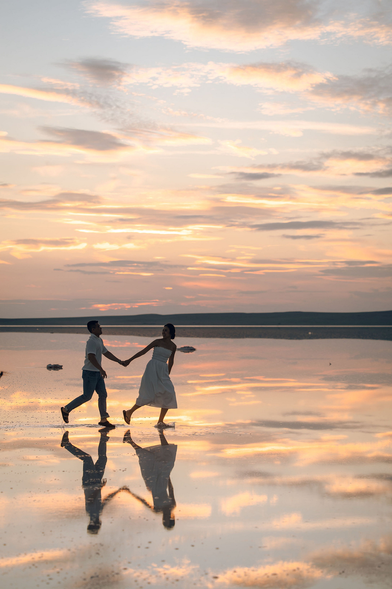 Cappadocia Pre-Wedding Photoshoot | Love Valley, Canyon, Lunar Cappadocian Hotel & Lake Tuz at Salt Lake pre-wedding photo