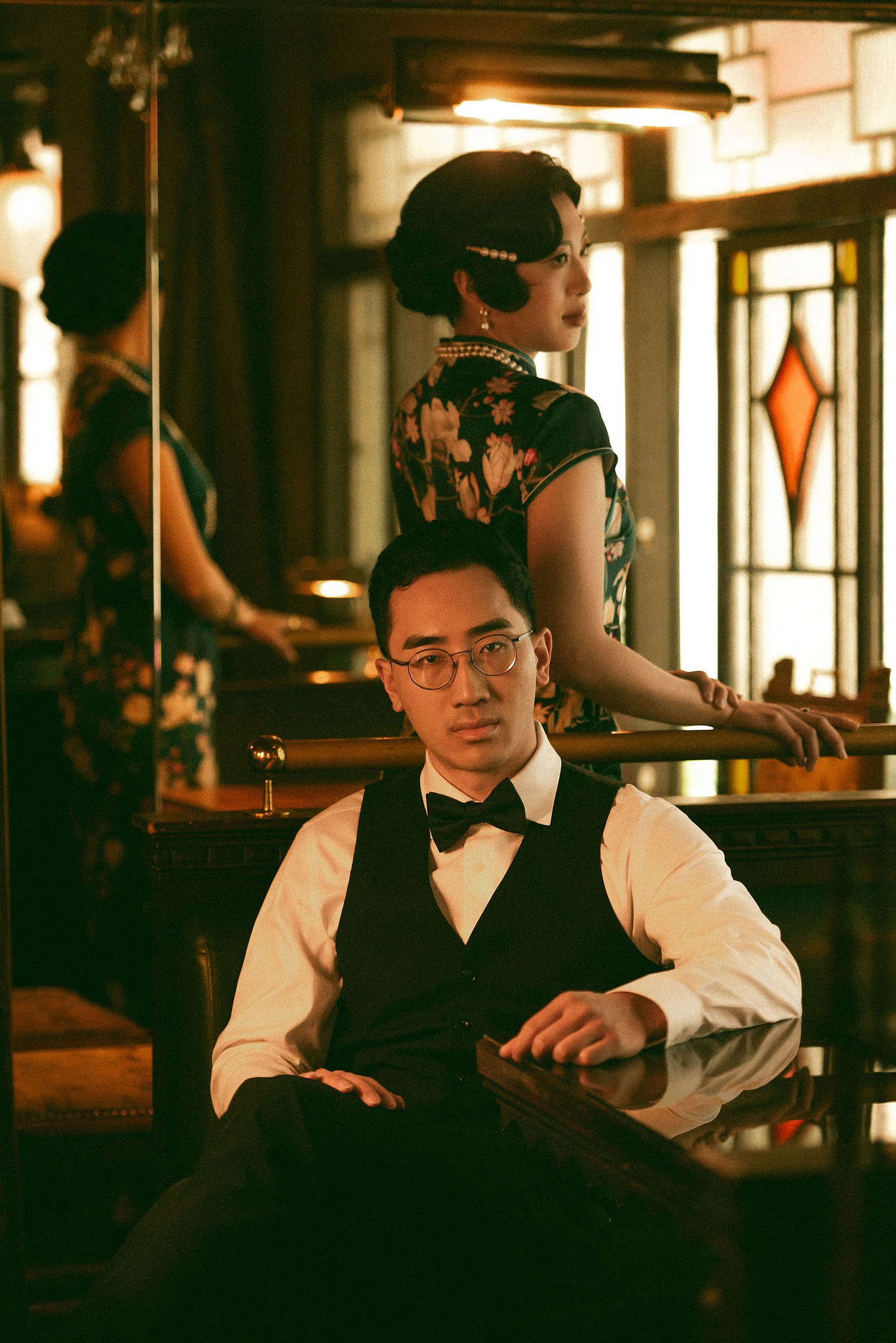 Taiwan Pre-Wedding Photoshoot | Cafe Chamber, Yangmingshan & Huaxi Street Night Market at Cafe Chamber pre-wedding photo
