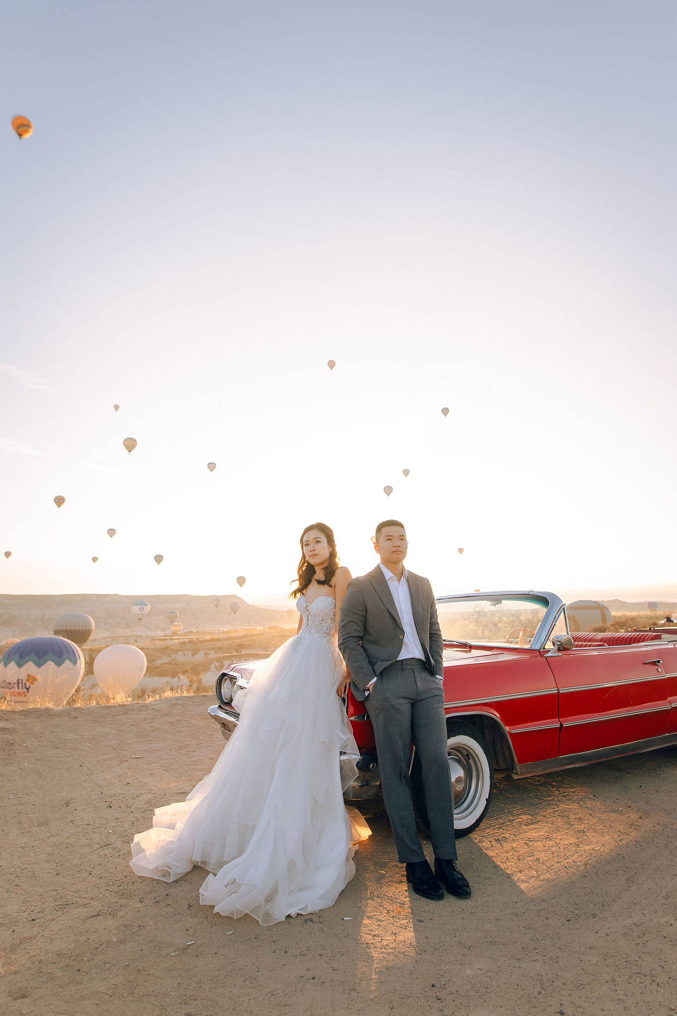 Cappadocia Pre-Wedding Photoshoot | Love Valley, Canyon, Lunar Cappadocian Hotel & Lake Tuz at Valley pre-wedding photo