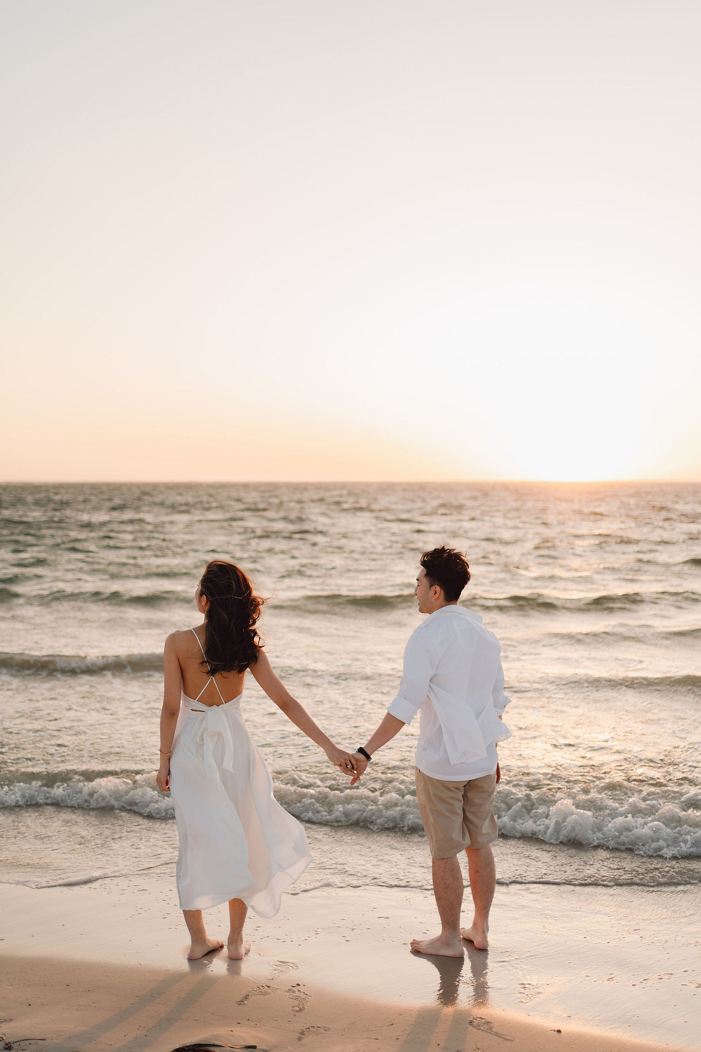 Perth Pre-Wedding Photoshoot | Fremantle, Lancelin, UWA & Coogee Beach at Coogee Beach pre-wedding photo