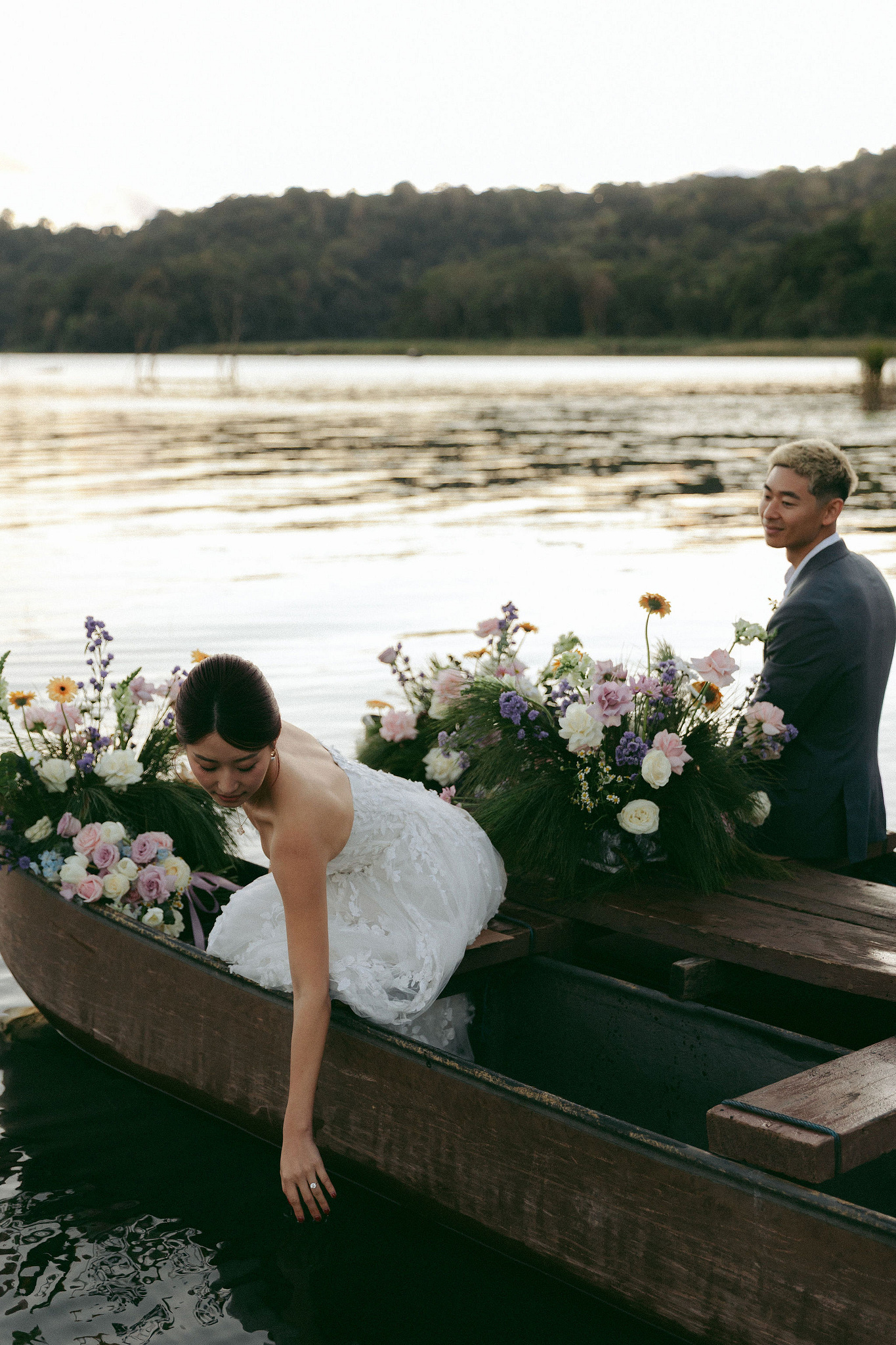 Bali Pre-Wedding Photoshoot | Lake Tamblingan, Kebun Raya Botanic Gardens & Blangsinga Waterfall at Lake Tamblingan pre-wedding photo