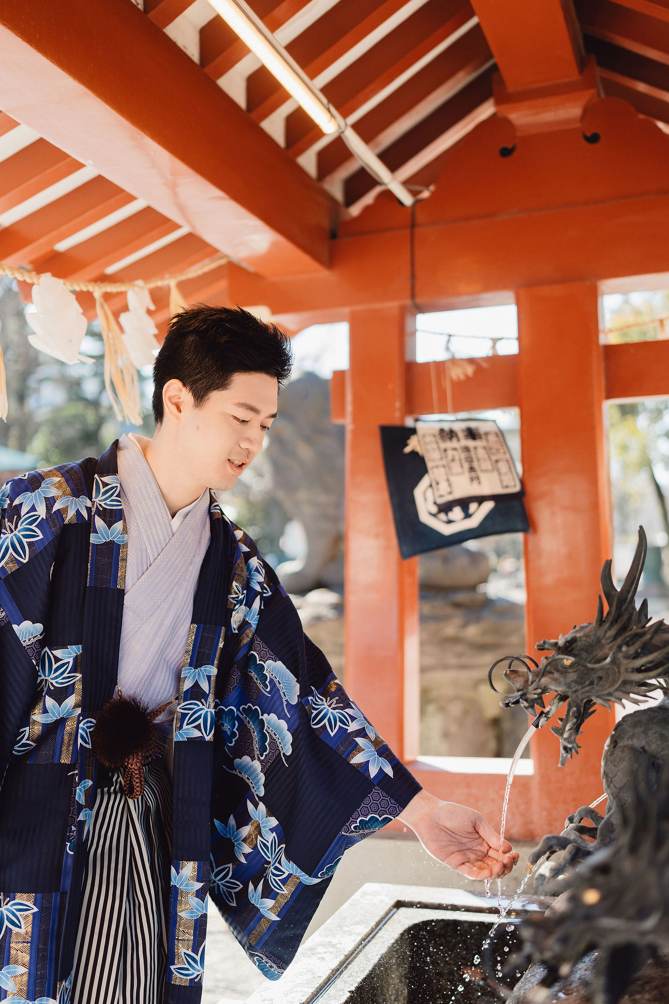Tokyo Pre-Wedding Photoshoot | Tokyo Shrine, Tokyo Beach & Shibuya at Tokyo Shrine pre-wedding photo