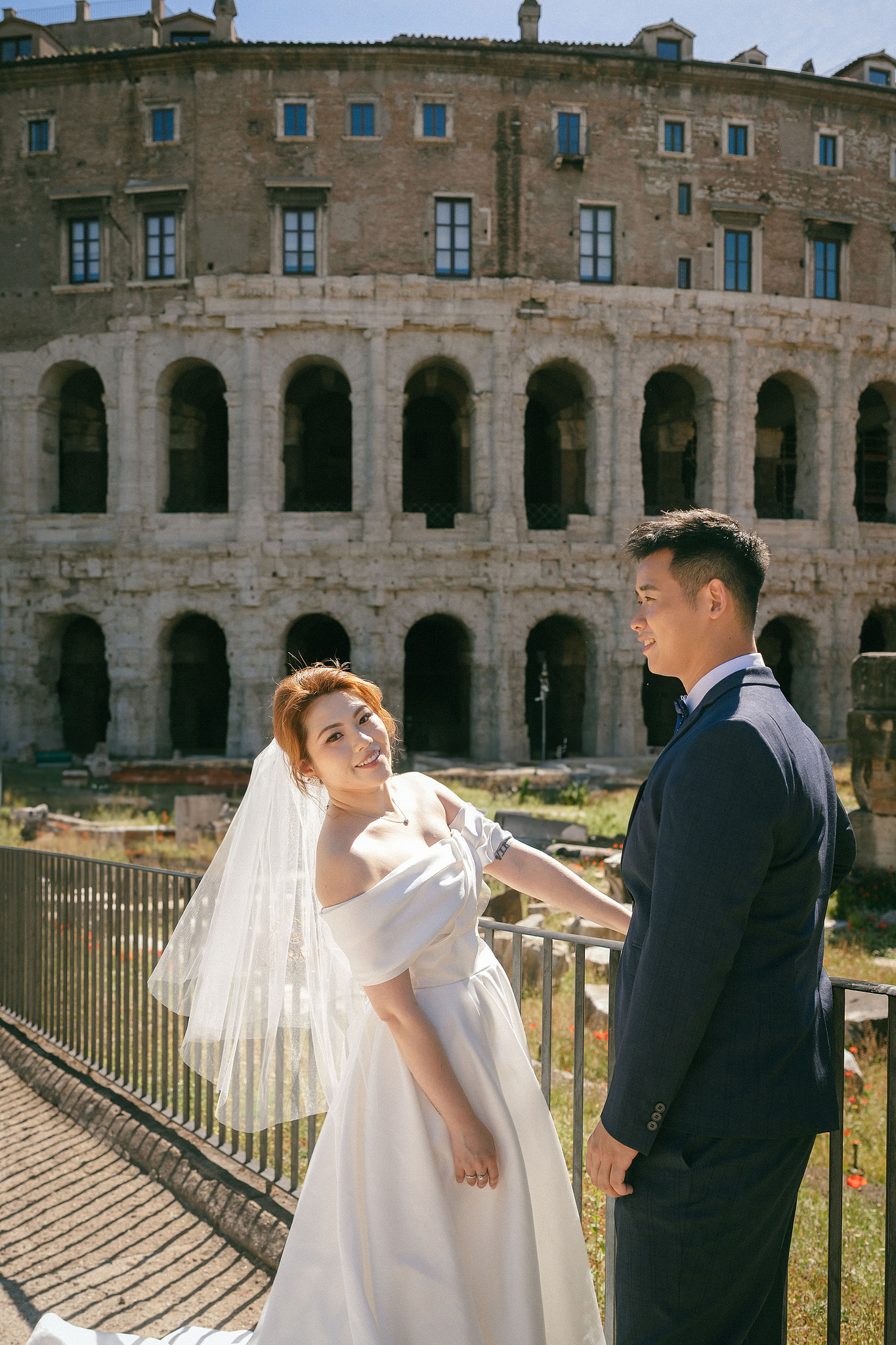 Rome Pre-Wedding Photoshoot | Rome Streets, Capitoline Hill, Basilica of St. Anthony, Villa Borghese & Giardino di Sant’Alessio at Capitoline Hill pre-wedding photo