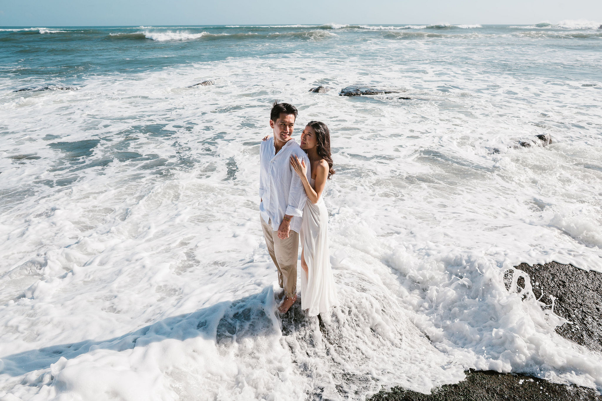 Bali Pre-Wedding Photoshoot | Lake Tamblingan, Rumah Gemuk & Mengening Beach at Mengening Beach 1 (Casual Outfit)   pre-wedding photo