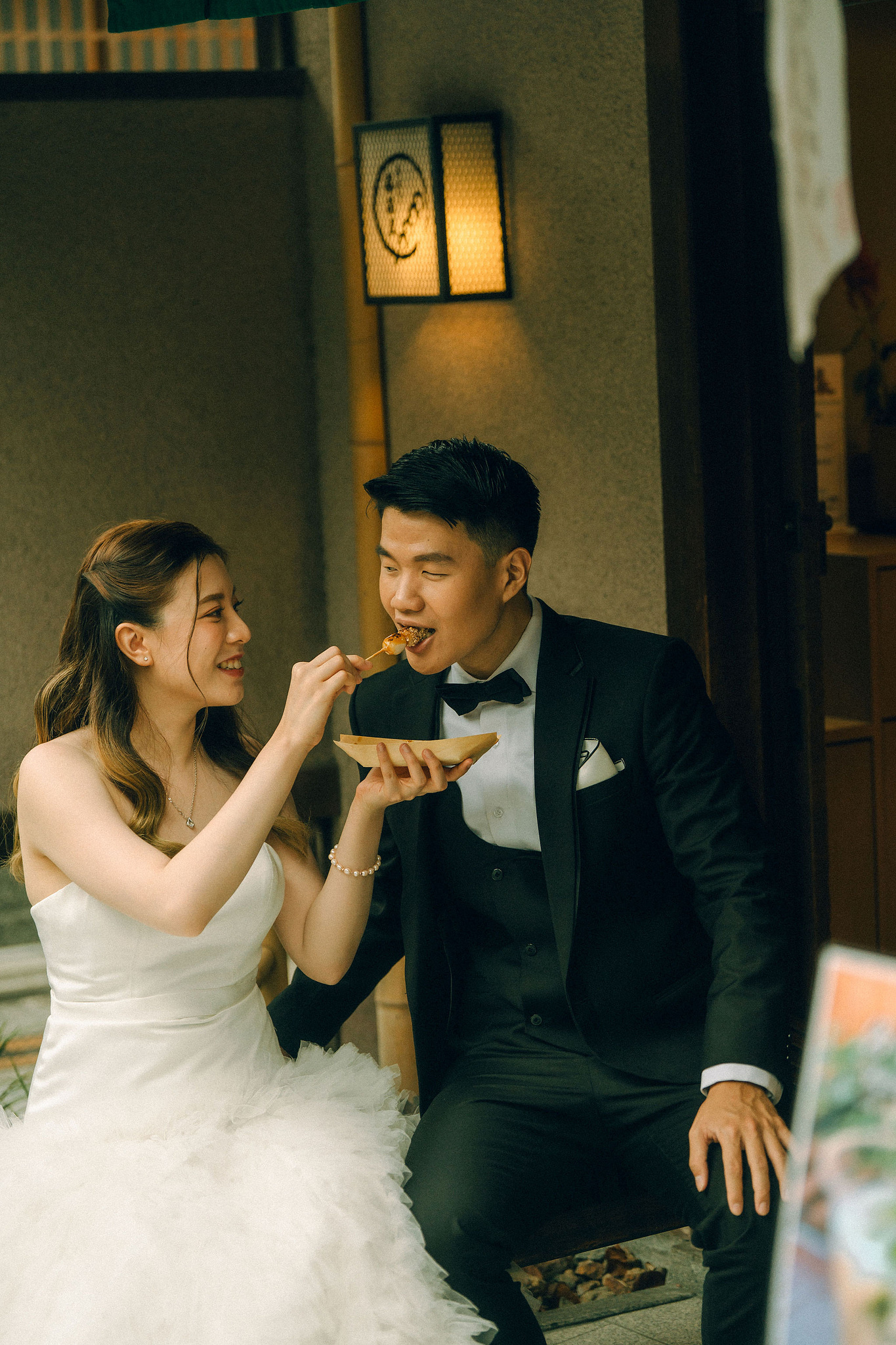 Kyoto Pre-Wedding Photoshoot | Fushimi Inari, Gion & Nara Park at Gion District & Historic Streets pre-wedding photo