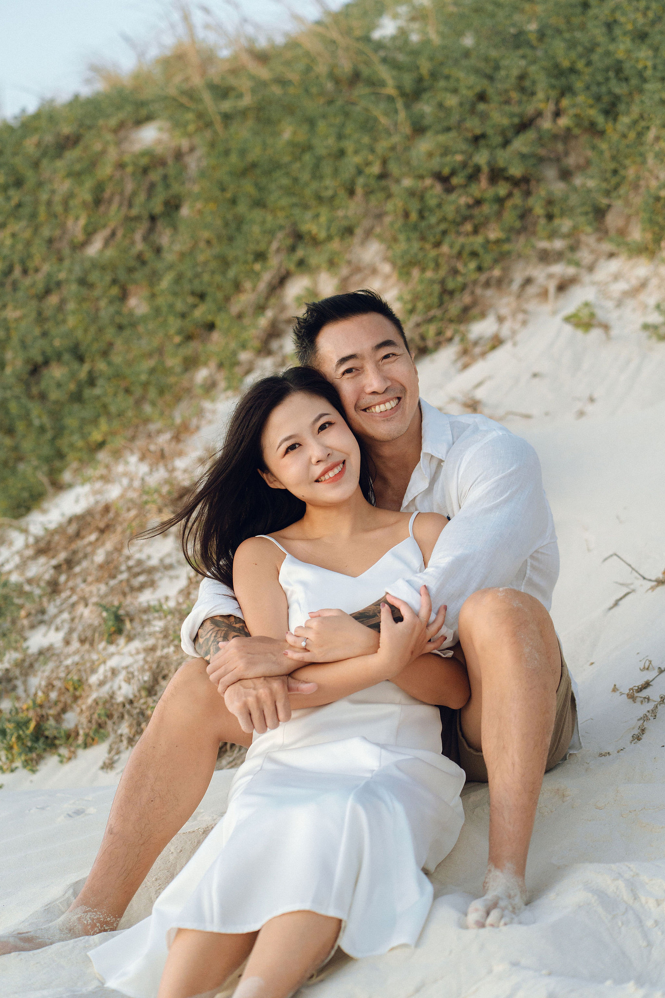 Perth Pre-Wedding Photoshoot | Bell Rapids, Lancelin & Trigg Beach at Trigg Beach pre-wedding photo