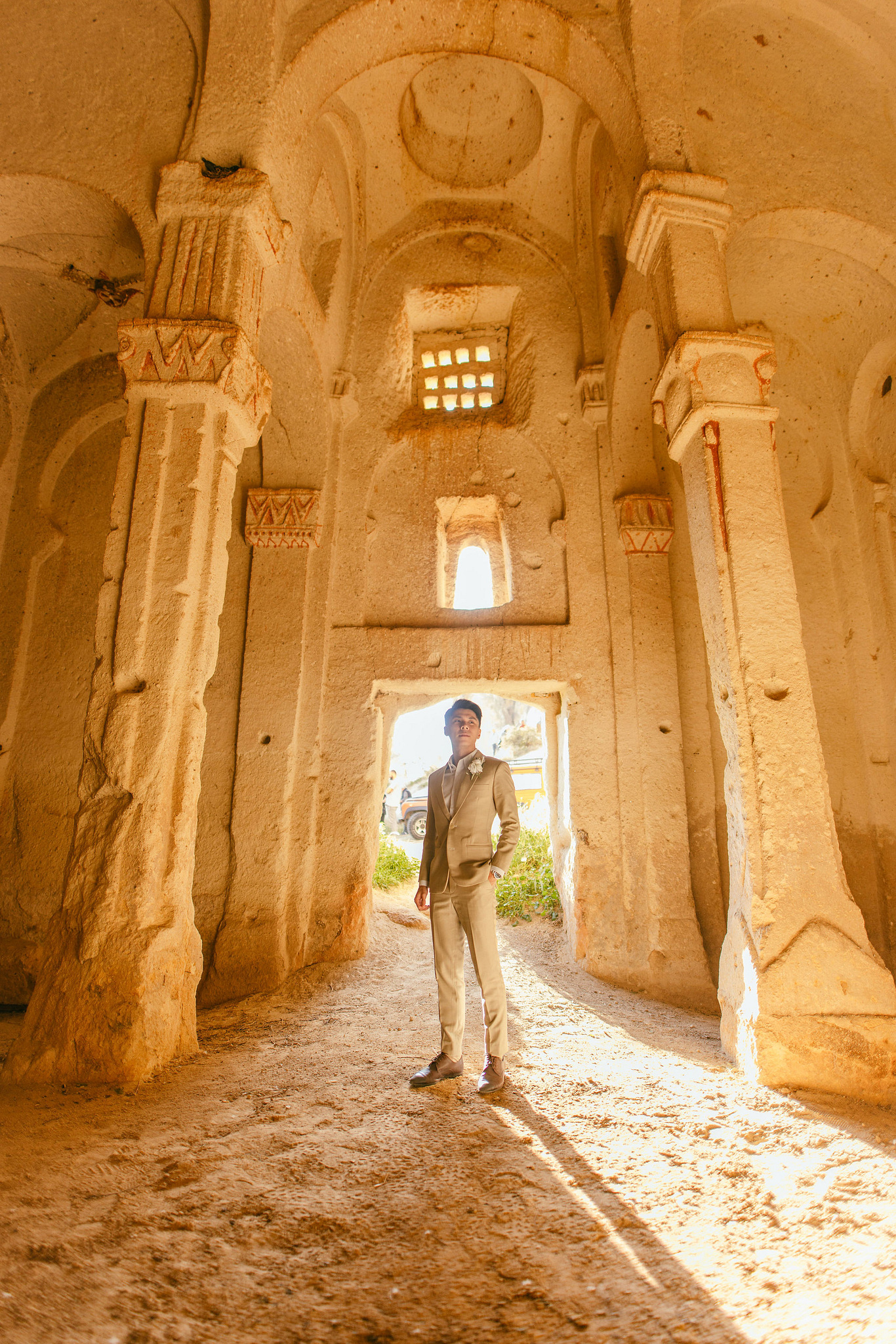 Cappadocia Pre-Wedding Photoshoot | Love Valley, Horse Ranch, Slot Canyons & Pigeon Valley at Slot Canyons pre-wedding photo