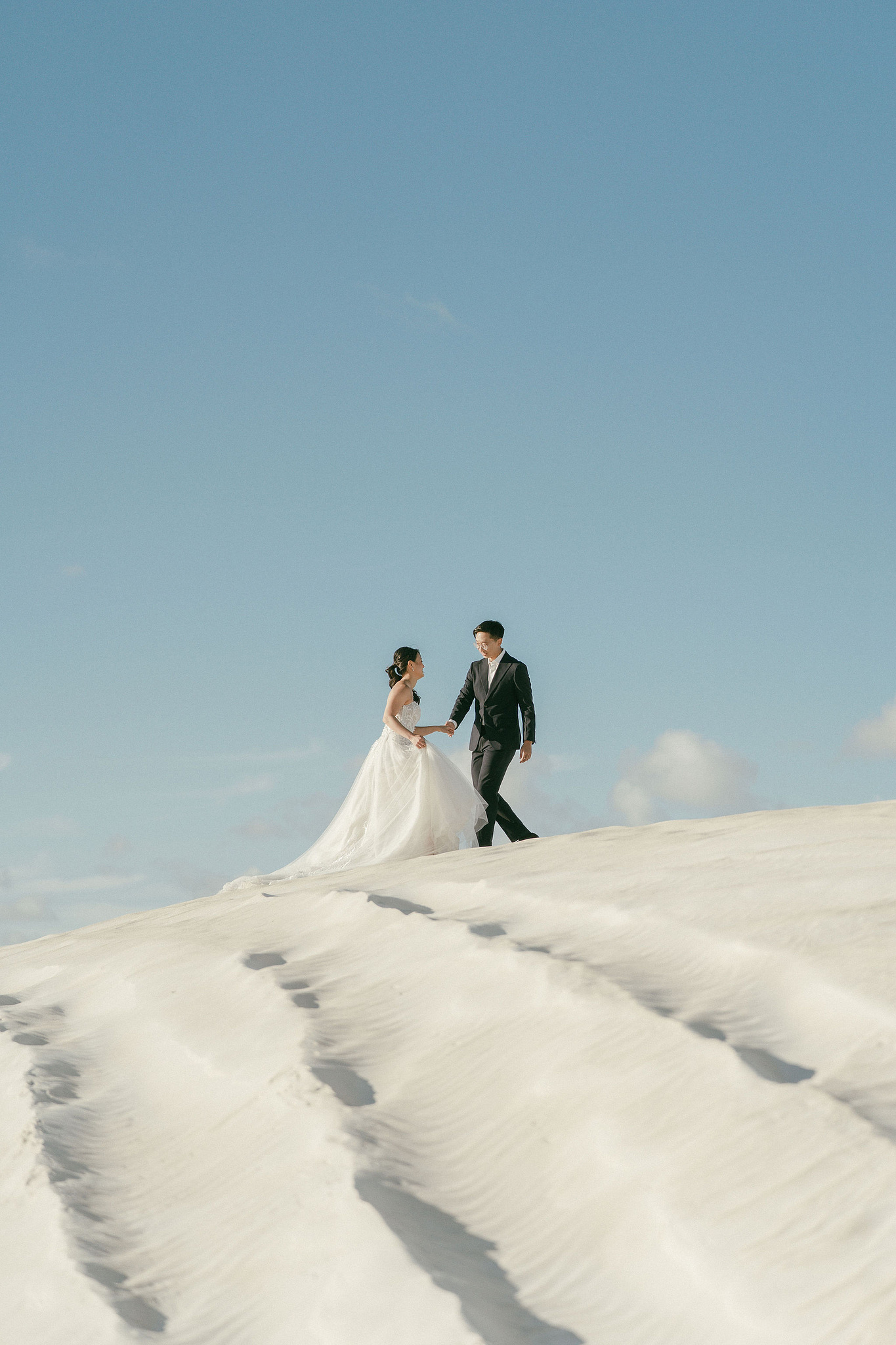 Perth Pre-Wedding Photoshoot | Wanneroo Pines, Yanchep National Park, Lancelin & Lancelin Beach at Lancelin Sand Dunes pre-wedding photo