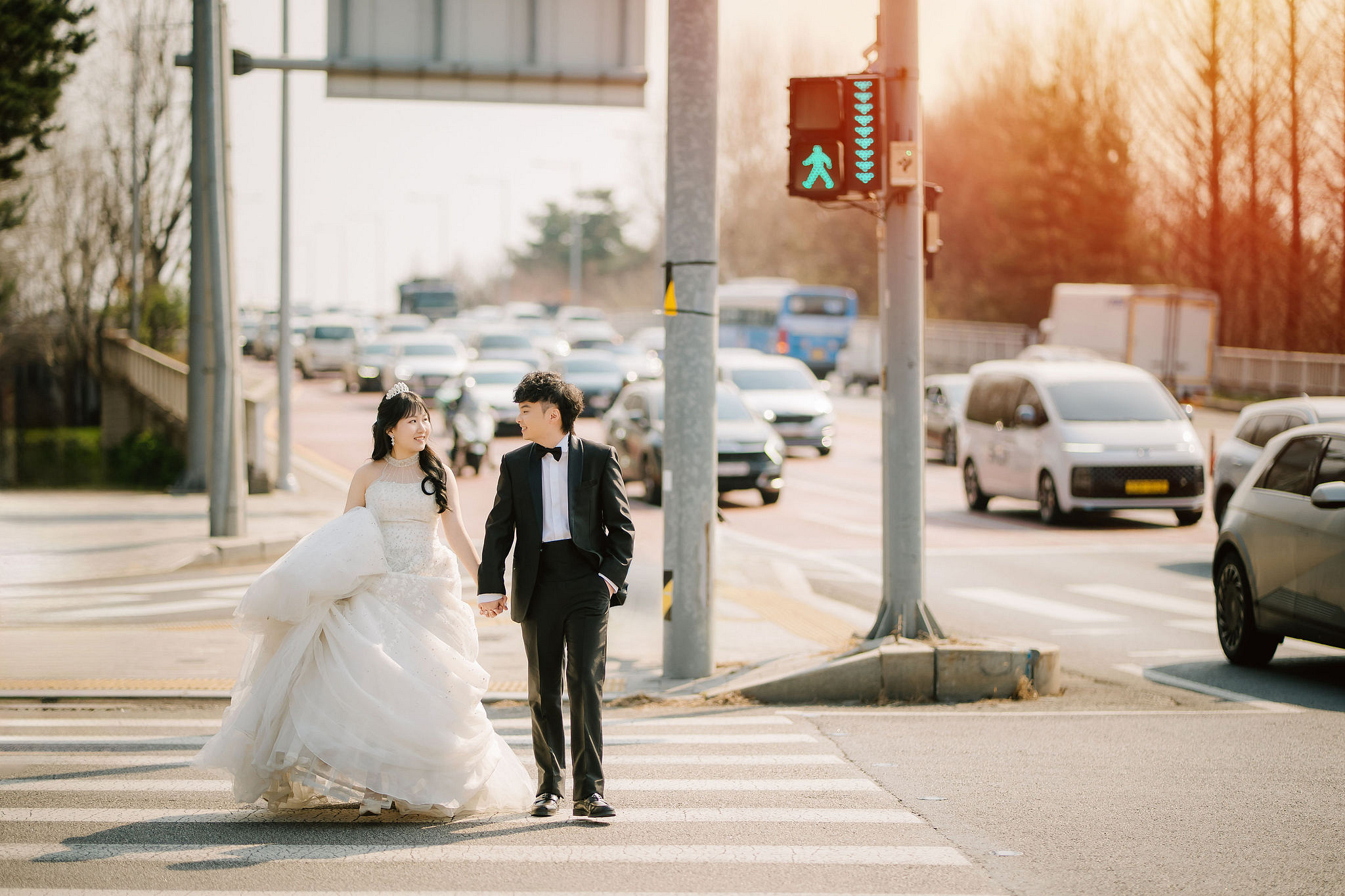 Seoul Pre-Wedding Photoshoot | Yongma Land, Seoul Forest & Namsangol Hanok Village at Seoul Forest pre-wedding photo