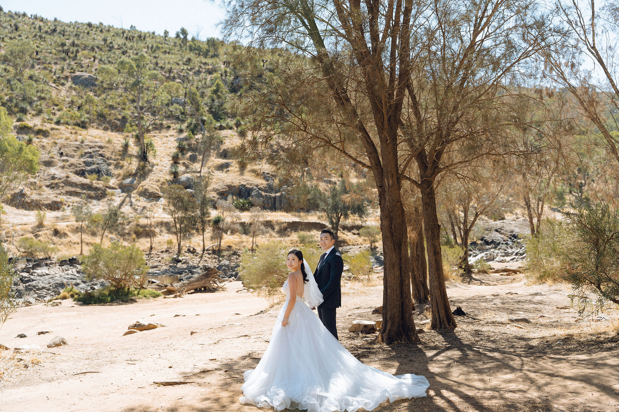 Perth Pre-Wedding Photoshoot | Bell Rapids, Lancelin & Trigg Beach at Bell Rapids pre-wedding photo