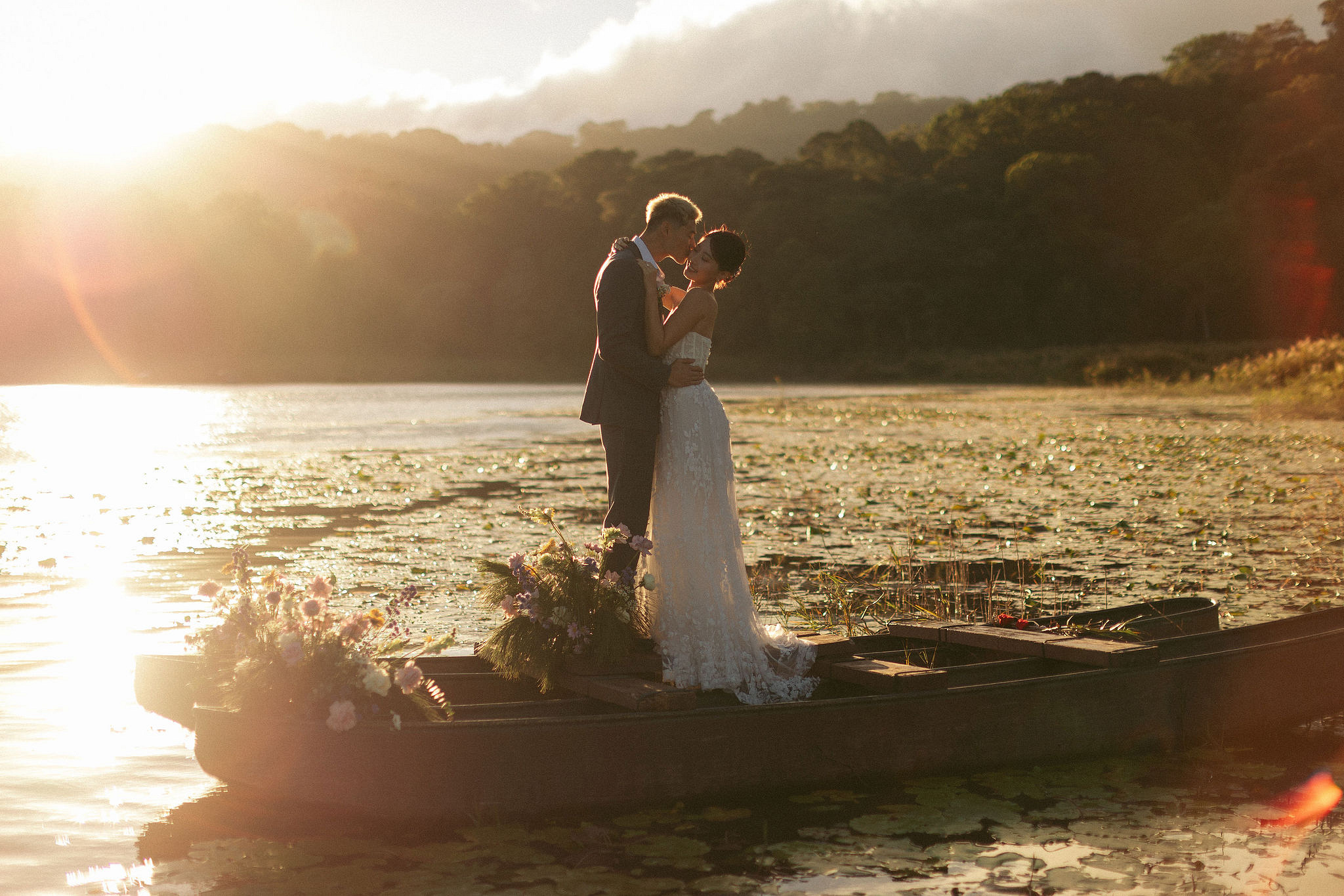 Bali Pre-Wedding Photoshoot | Lake Tamblingan, Kebun Raya Botanic Gardens & Blangsinga Waterfall at Lake Tamblingan pre-wedding photo
