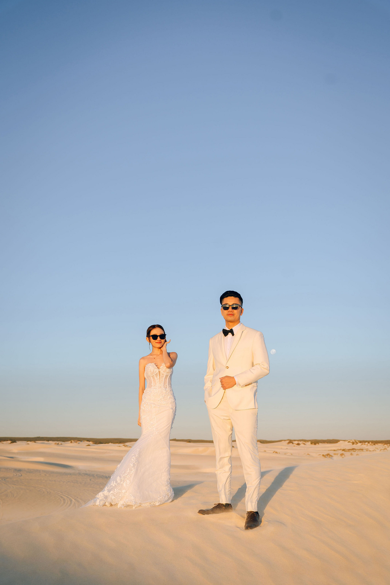 Perth Pre-Wedding Photoshoot | Lancelin, State Buildings & UWA at Lancelin Sand Dunes pre-wedding photo