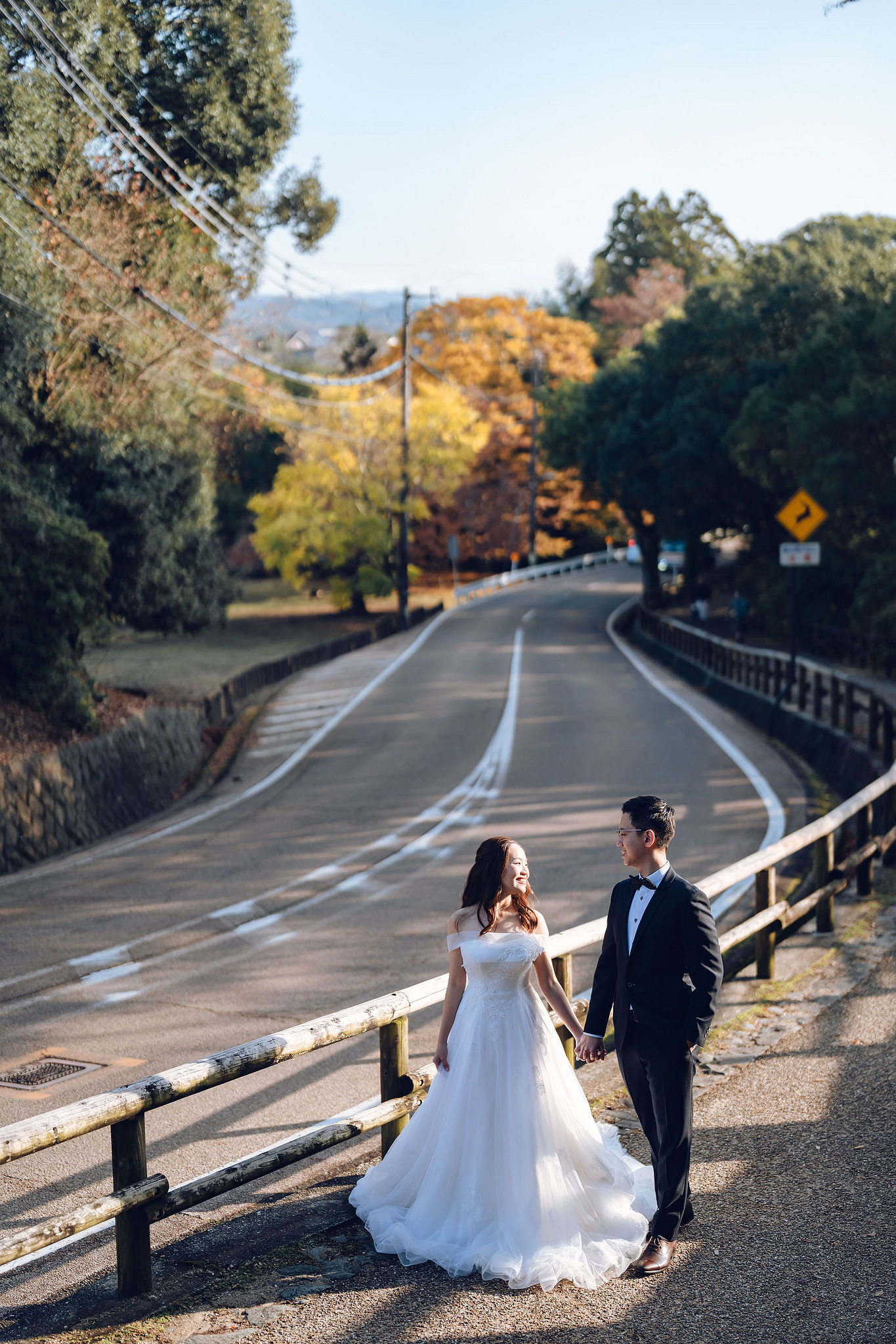 Kyoto Pre-Wedding Photoshoot | Kamo River, Nara Deer Park & Mt. Wakakusa at Nara Deer Park pre-wedding photo