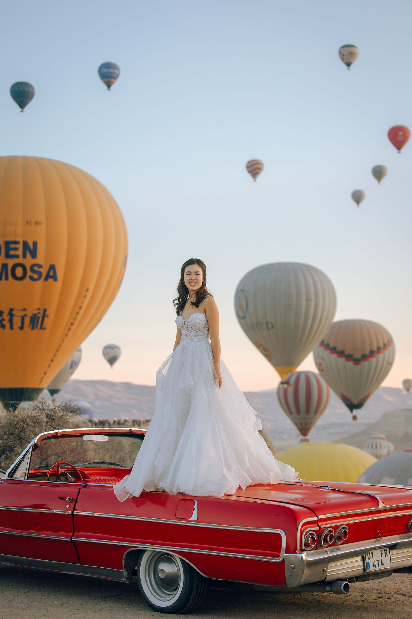 Cappadocia Pre-Wedding Photoshoot | Love Valley, Canyon, Lunar Cappadocian Hotel & Lake Tuz at Valley pre-wedding photo