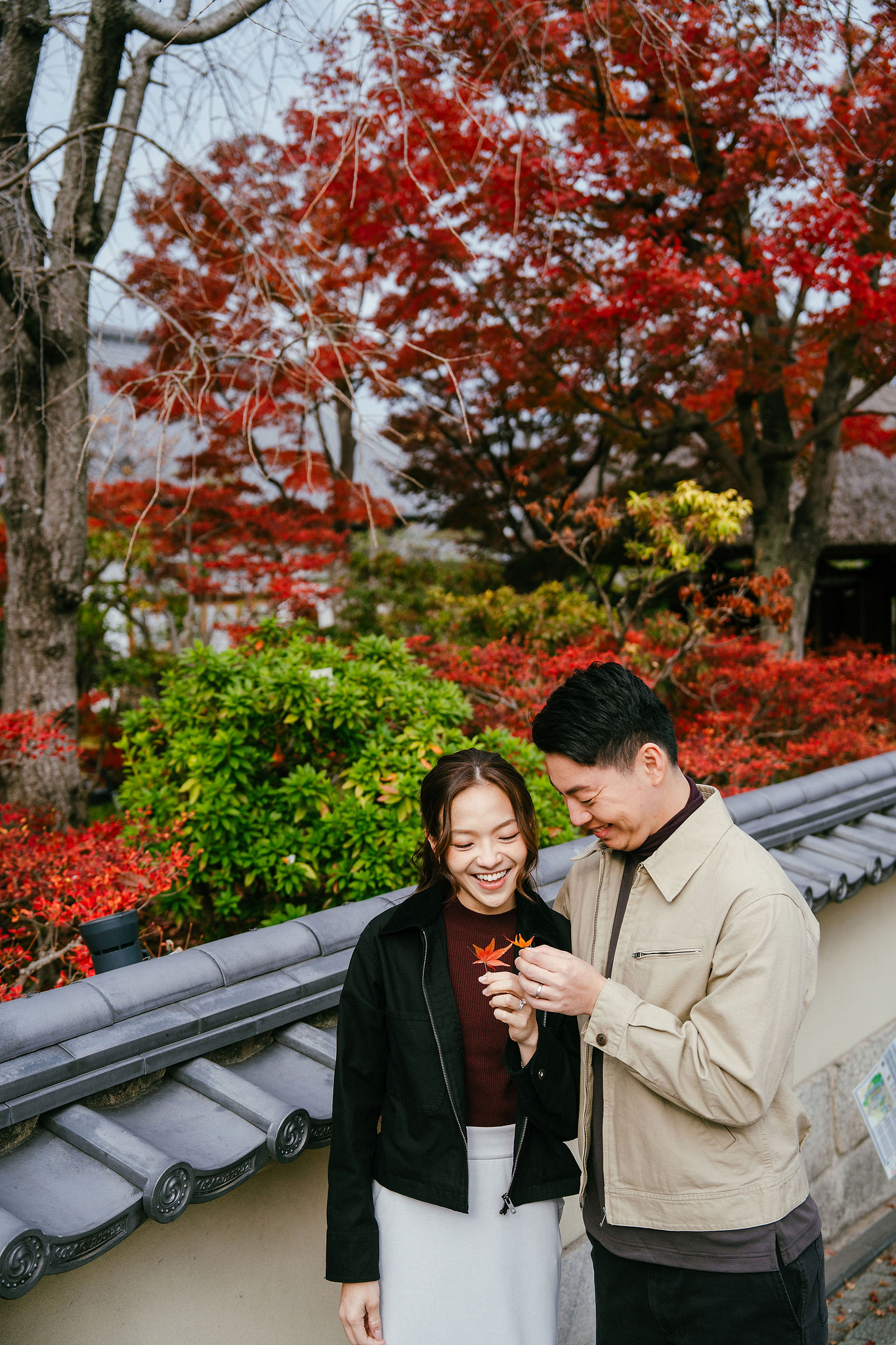 Kyoto Pre-Wedding Photoshoot | Ninenzaka, Nara Deer Park & Mt. Wakakusa at Ninenzaka pre-wedding photo
