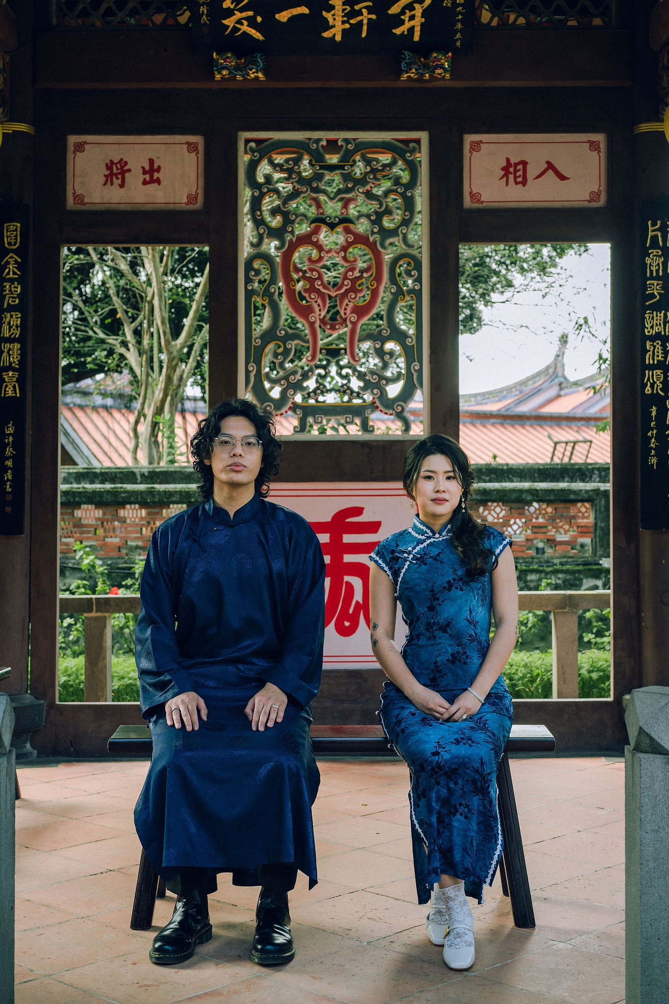 Taiwan Pre-Wedding Photoshoot | Lin Family Mansion, Dadaocheng & Yangmingshan at Lin Family Mansion pre-wedding photo