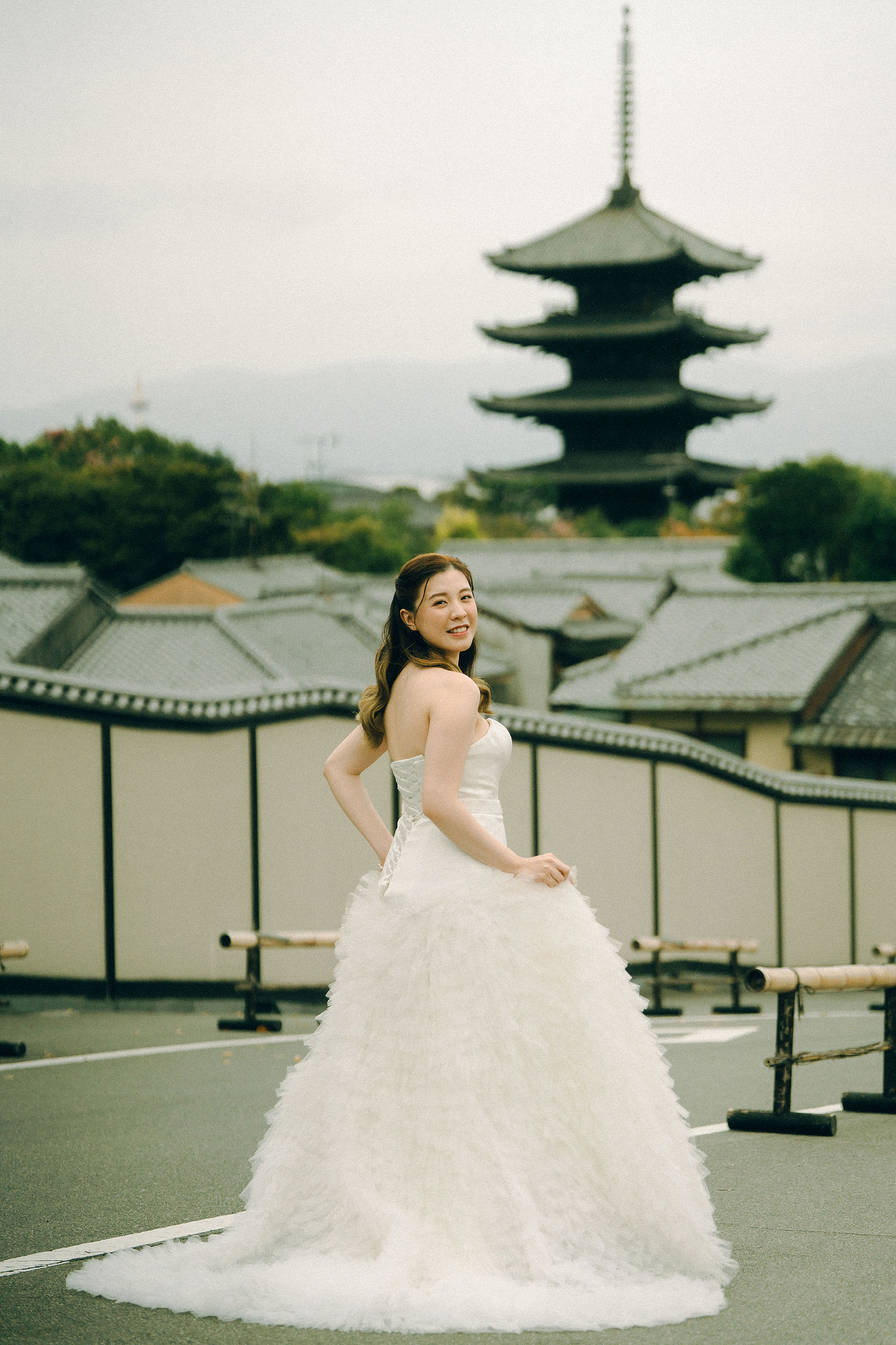 Kyoto Pre-Wedding Photoshoot | Fushimi Inari, Gion & Nara Park at Gion District & Historic Streets pre-wedding photo