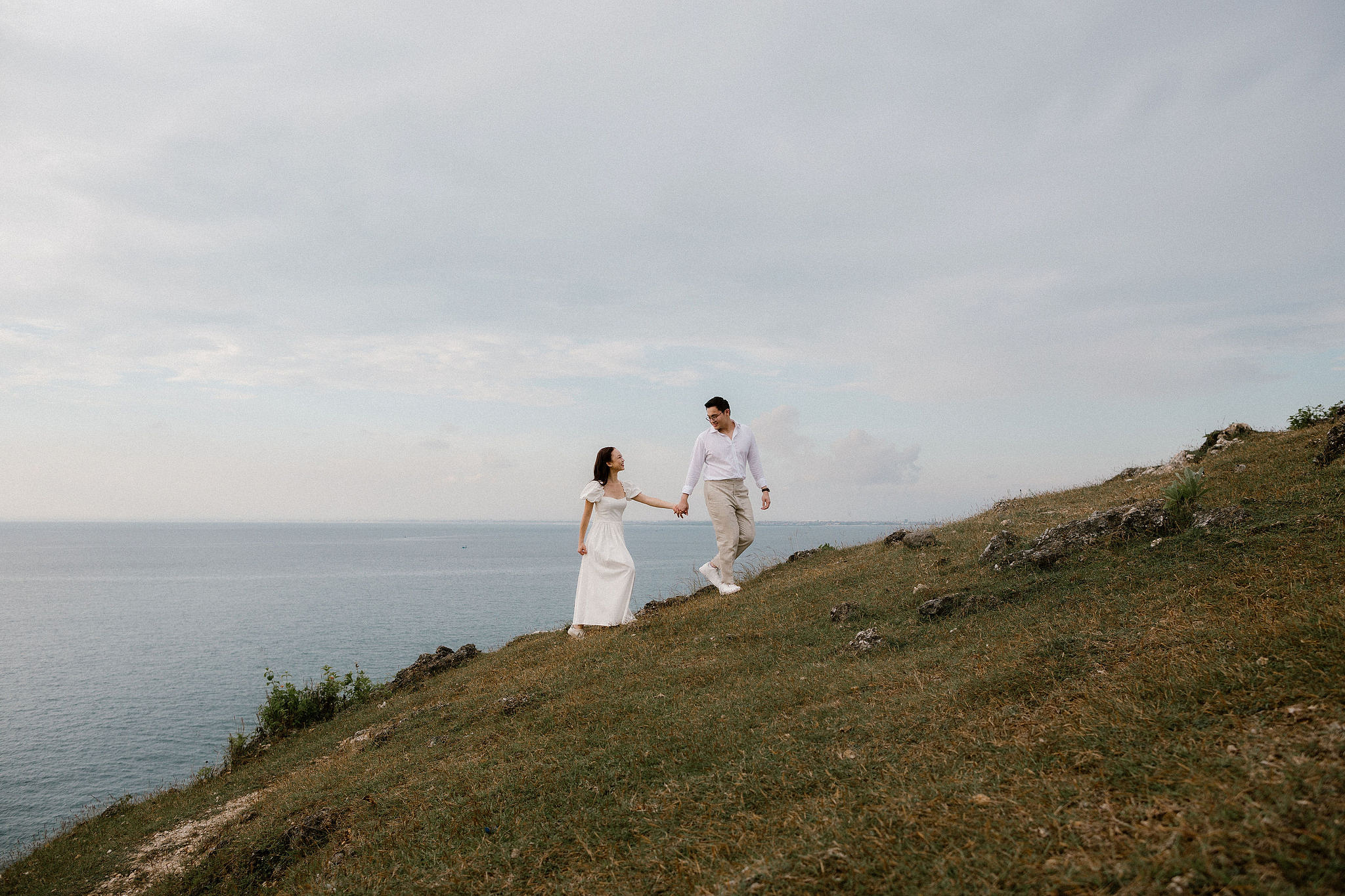 Bali Pre-Wedding Photoshoot | Pinggan Village, Lava Fields, Twin Cliff Valley & Beach at Beach pre-wedding photo