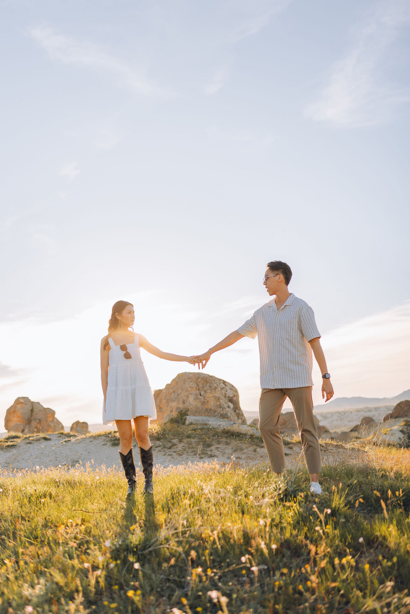 Cappadocia Pre-Wedding Photoshoot | Love Valley, Rooftop Terrace, Horse Ranch & Canyon at Canyon pre-wedding photo
