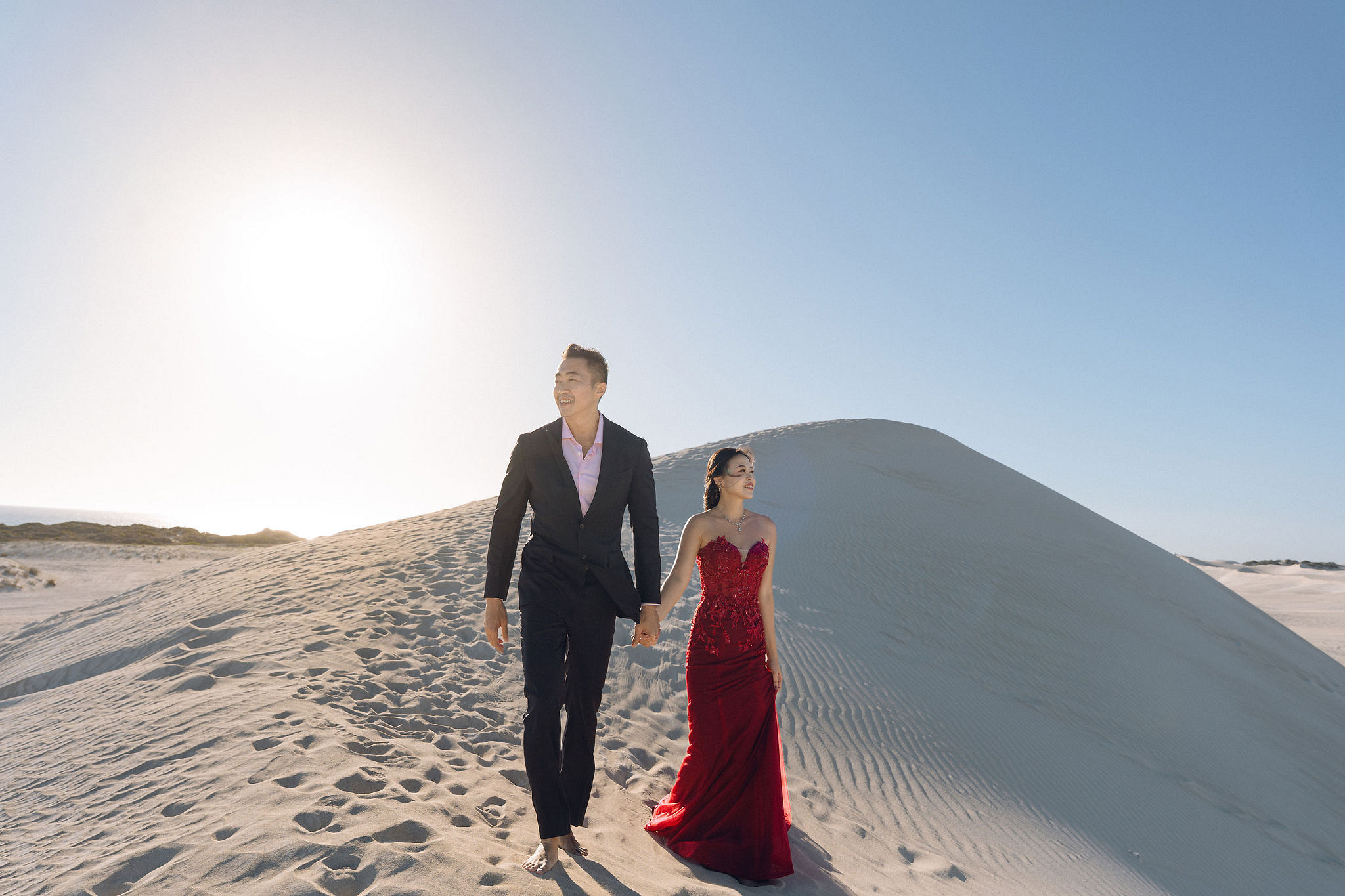 Perth Pre-Wedding Photoshoot | Bell Rapids, Lancelin & Trigg Beach at Lancelin pre-wedding photo