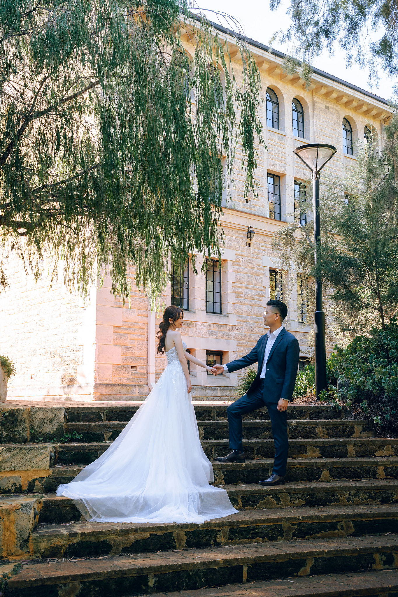 Perth Pre-Wedding Photoshoot | Lancelin, State Buildings & UWA at University of Western Australia pre-wedding photo