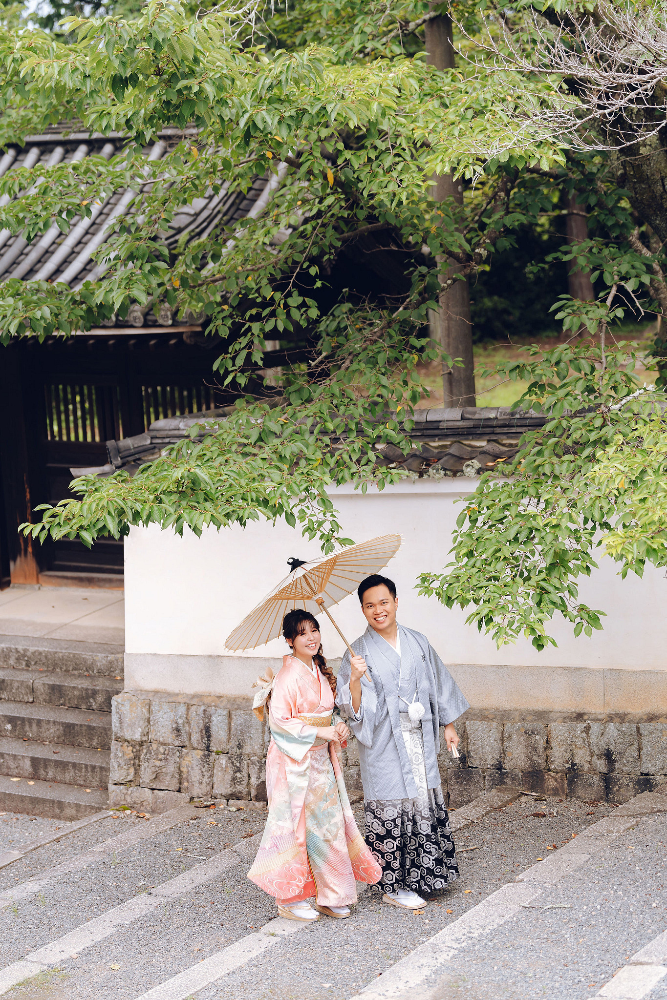 Kyoto Pre-Wedding Photoshoot | Gion Streets, Higashiyama & Nara Park at Gion Streets & Traditional Grounds pre-wedding photo