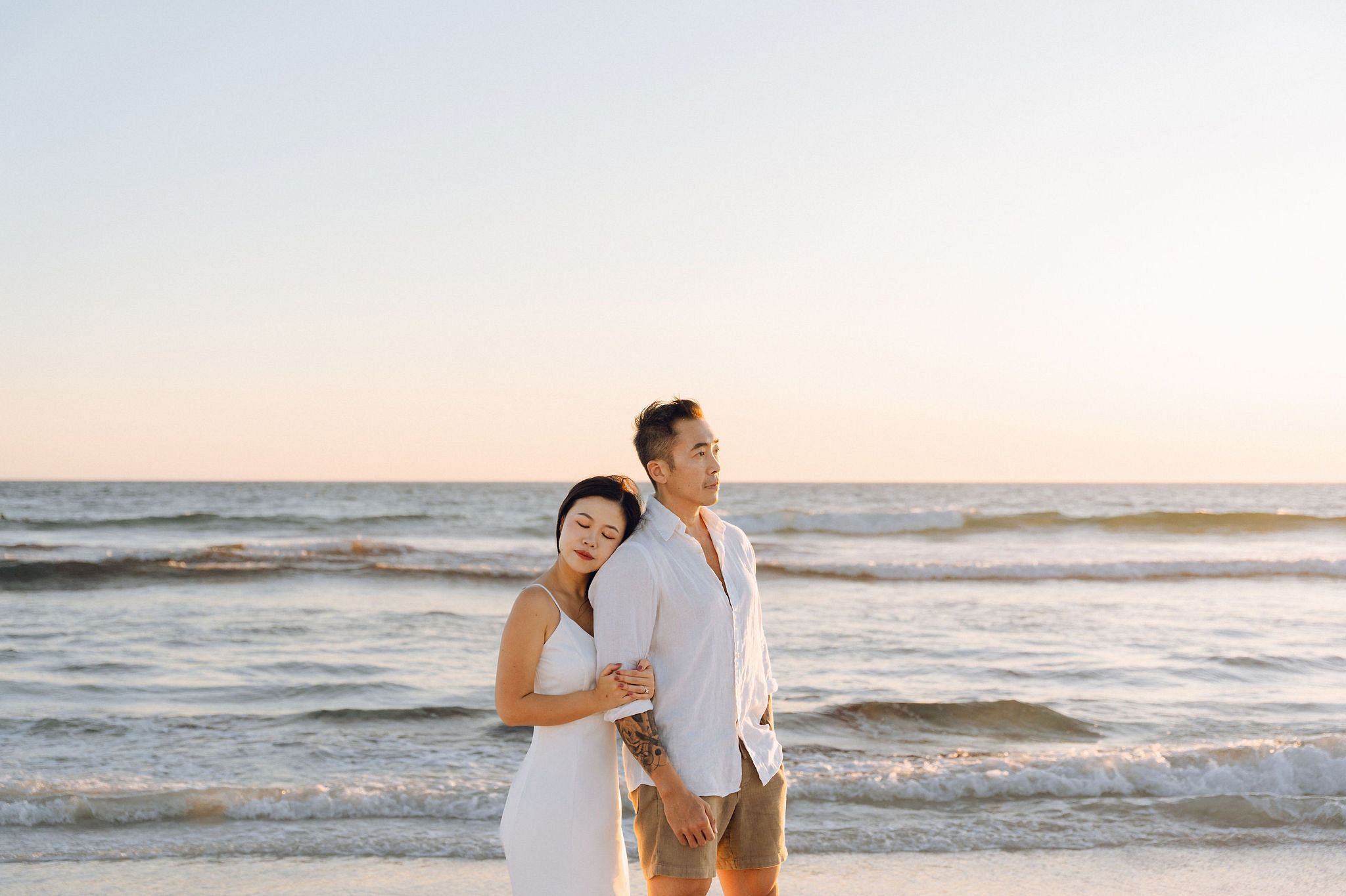 Perth Pre-Wedding Photoshoot | Bell Rapids, Lancelin & Trigg Beach at Trigg Beach pre-wedding photo