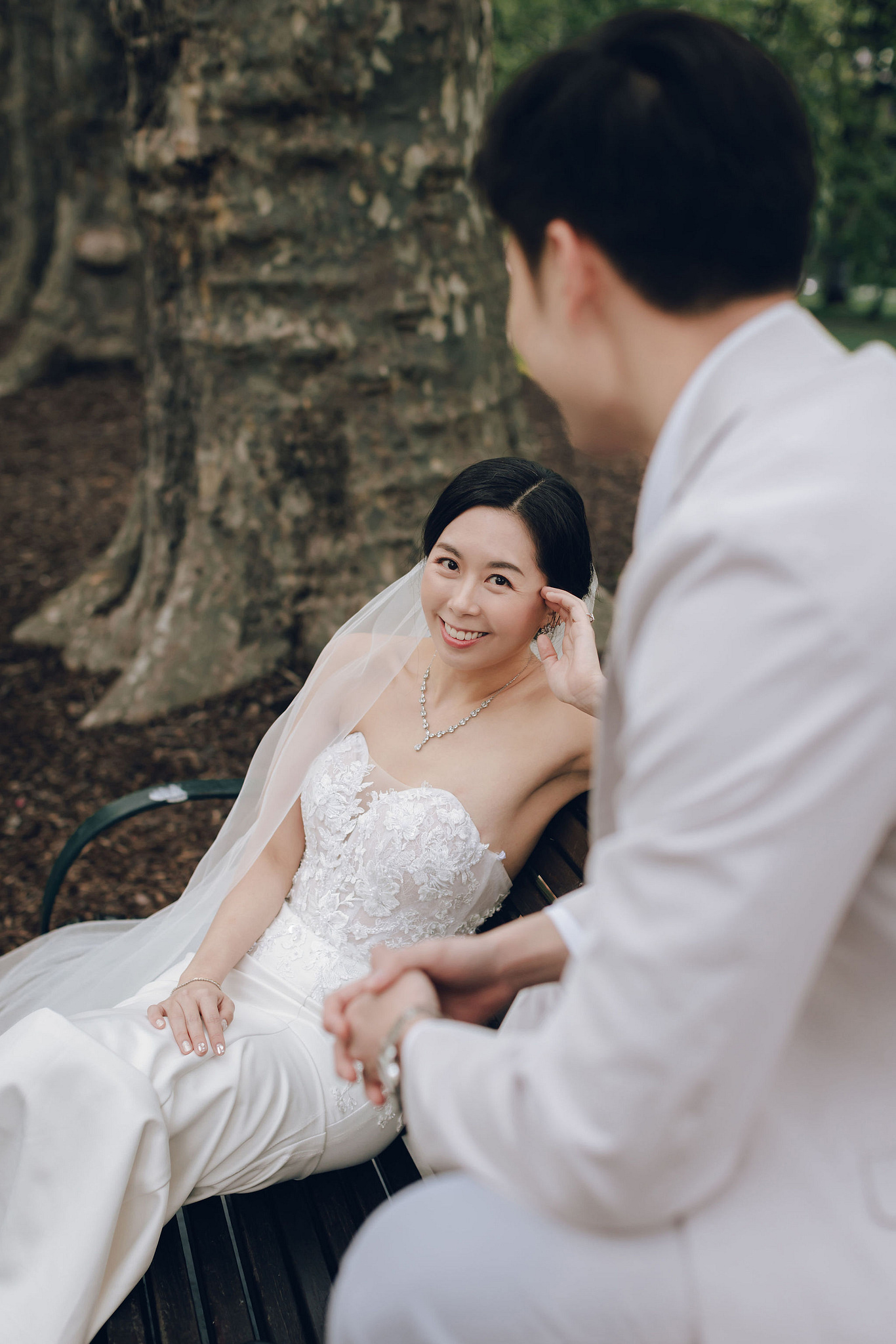 Melbourne Pre-Wedding Photoshoot | Redwood Forest, Higher Ground Cafe & Carlton Gardens at Carlton Gardens pre-wedding photo