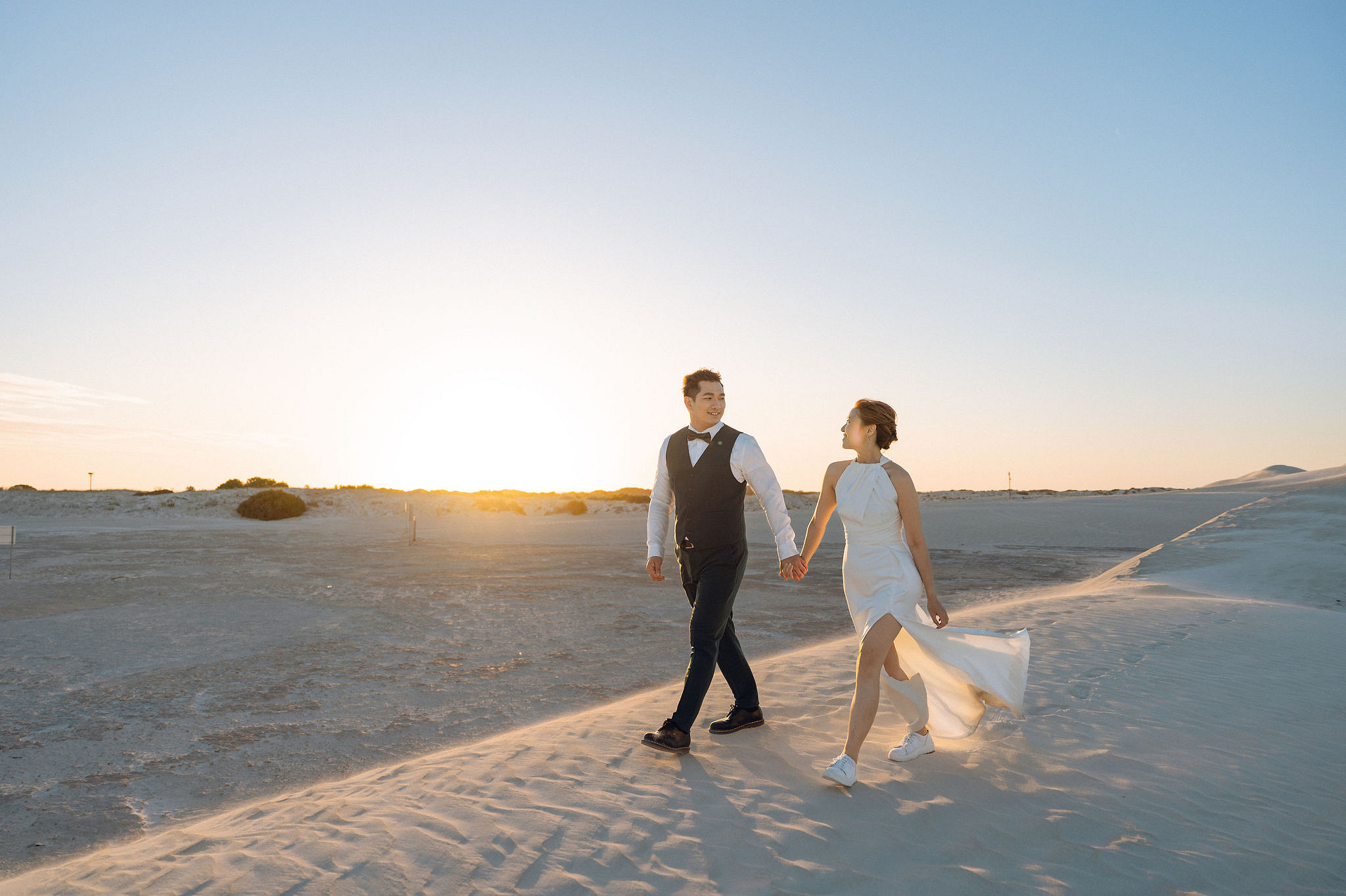 Perth Pre-Wedding Photoshoot | Fremantle, Blue House, Lancelin & Lancelin Beach at Lancelin pre-wedding photo