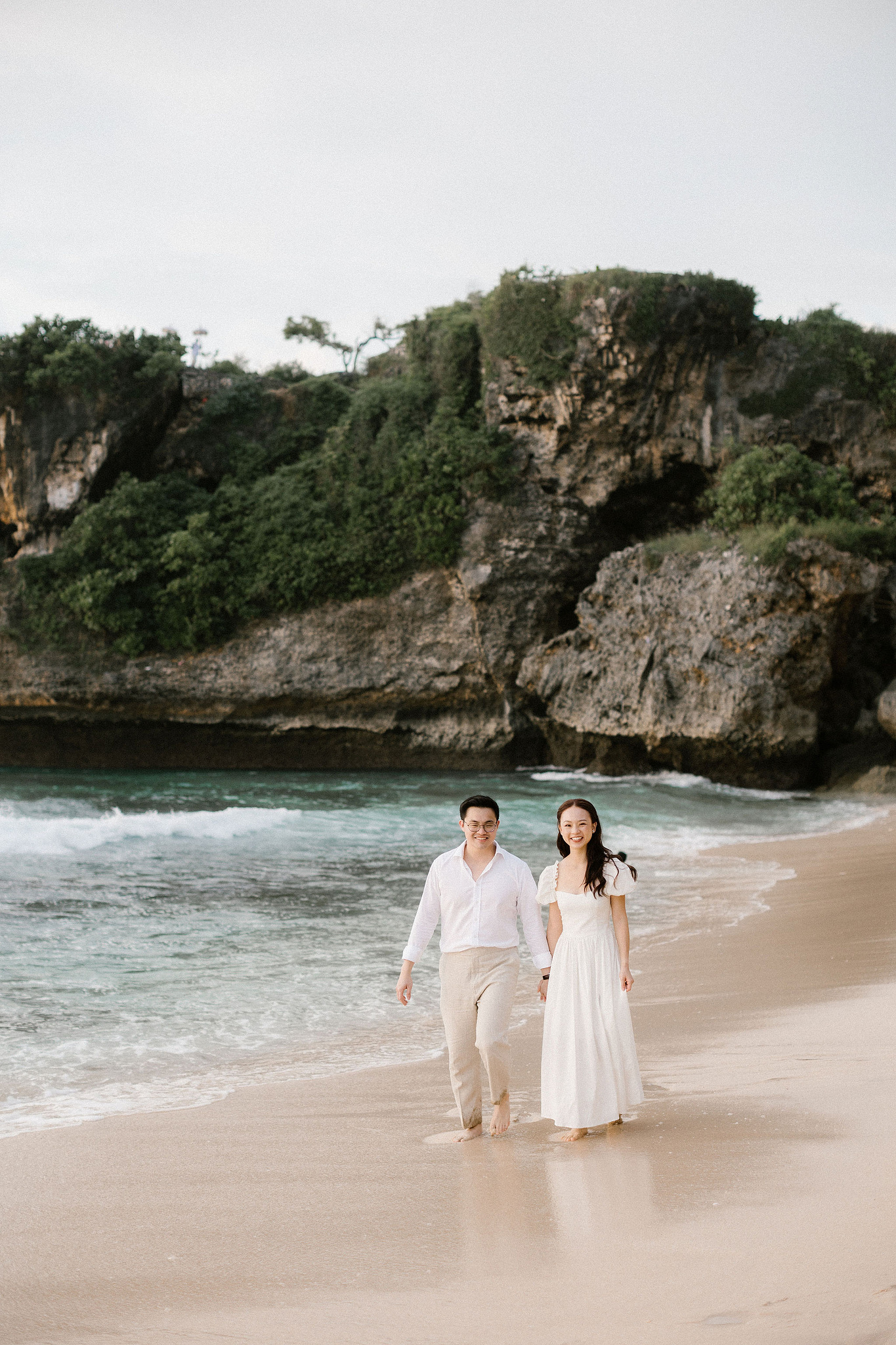Bali Pre-Wedding Photoshoot | Pinggan Village, Lava Fields, Twin Cliff Valley & Beach at Beach pre-wedding photo