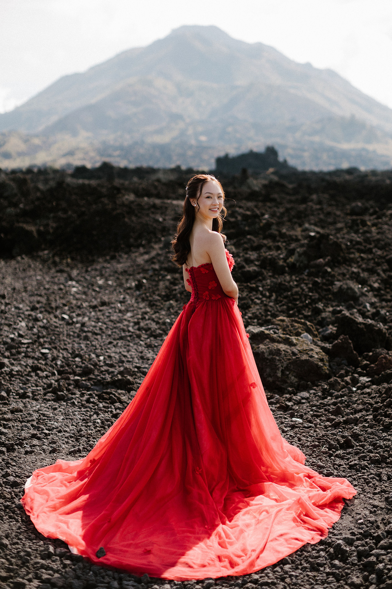 Bali Pre-Wedding Photoshoot | Pinggan Village, Lava Fields, Twin Cliff Valley & Beach at Lava Fields   pre-wedding photo
