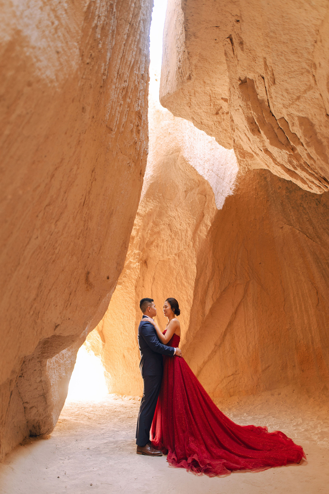 Cappadocia Pre-Wedding Photoshoot | Love Valley, Canyon, Lunar Cappadocian Hotel & Lake Tuz at Canyon pre-wedding photo