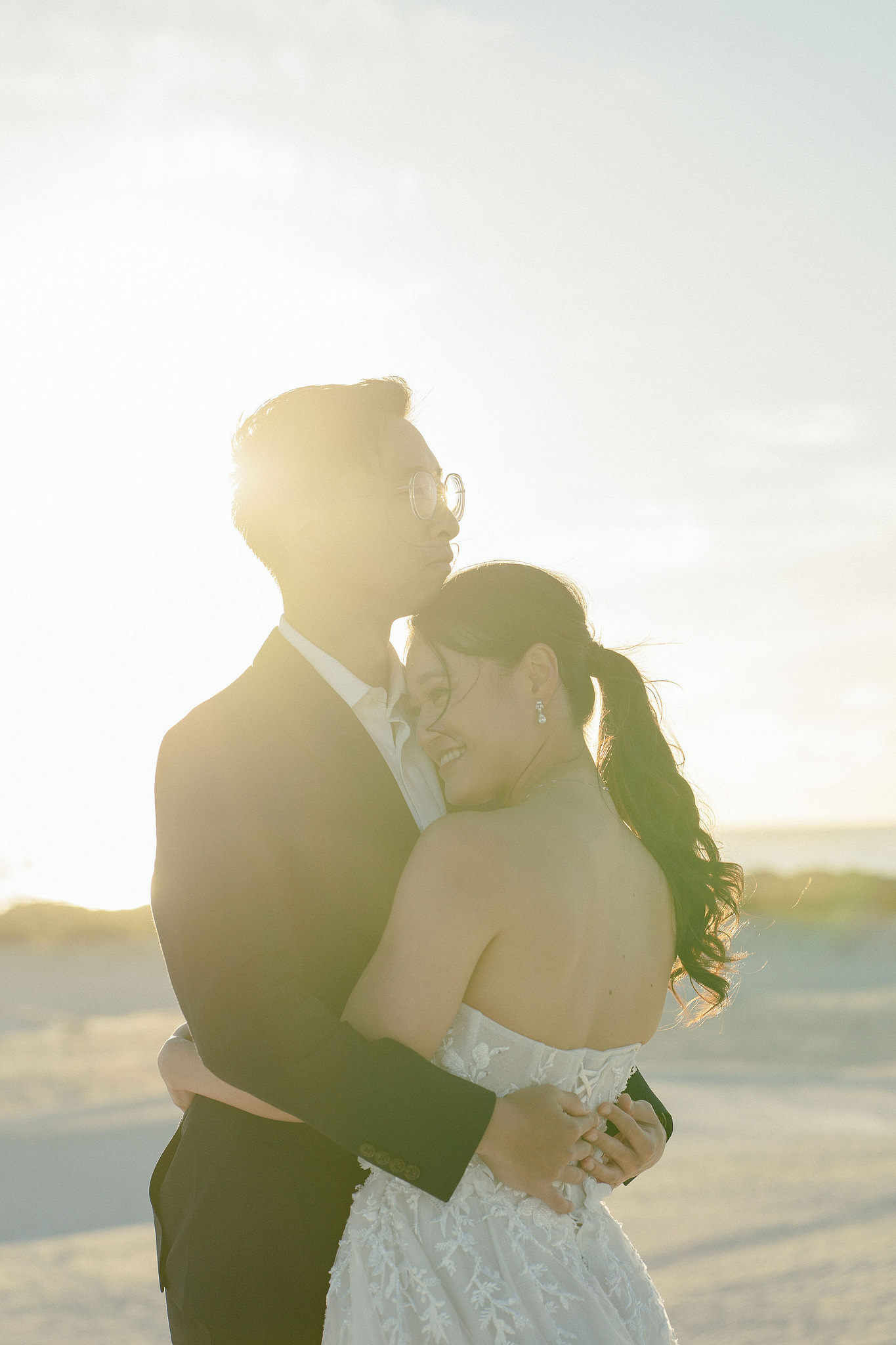 Perth Pre-Wedding Photoshoot | Wanneroo Pines, Yanchep National Park, Lancelin & Lancelin Beach at Lancelin Sand Dunes pre-wedding photo