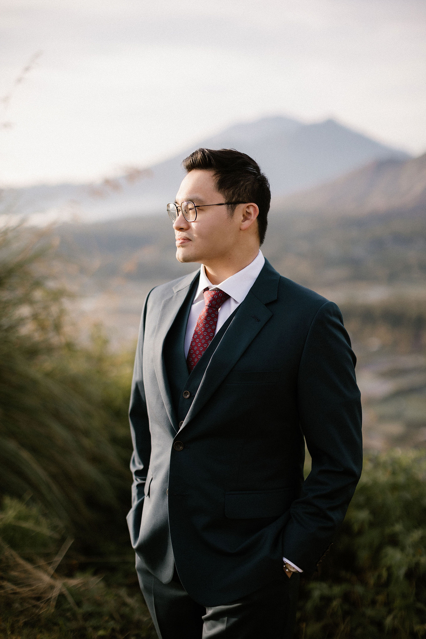 Bali Pre-Wedding Photoshoot | Pinggan Village, Lava Fields, Twin Cliff Valley & Beach at Pinggan Village   pre-wedding photo