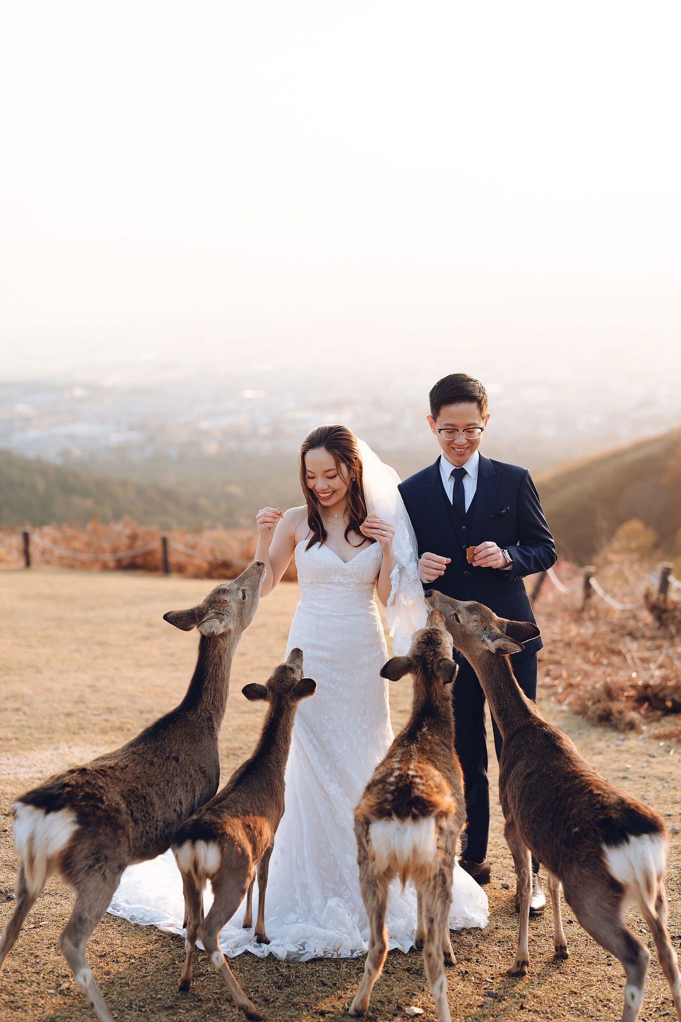 Kyoto Pre-Wedding Photoshoot | Kamo River, Nara Deer Park & Mt. Wakakusa at Mt. Wakakusa pre-wedding photo