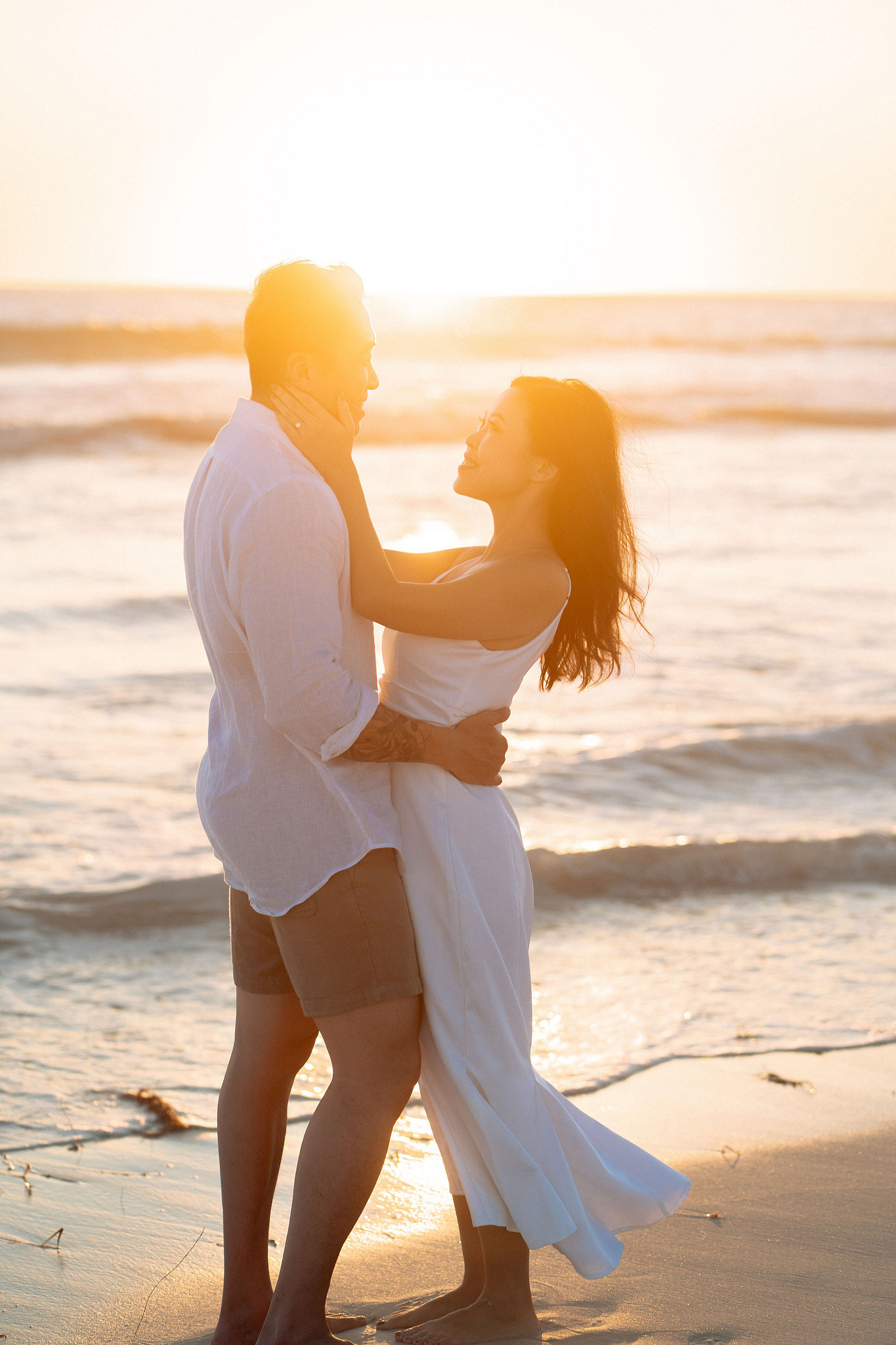 Perth Pre-Wedding Photoshoot | Bell Rapids, Lancelin & Trigg Beach at Trigg Beach pre-wedding photo