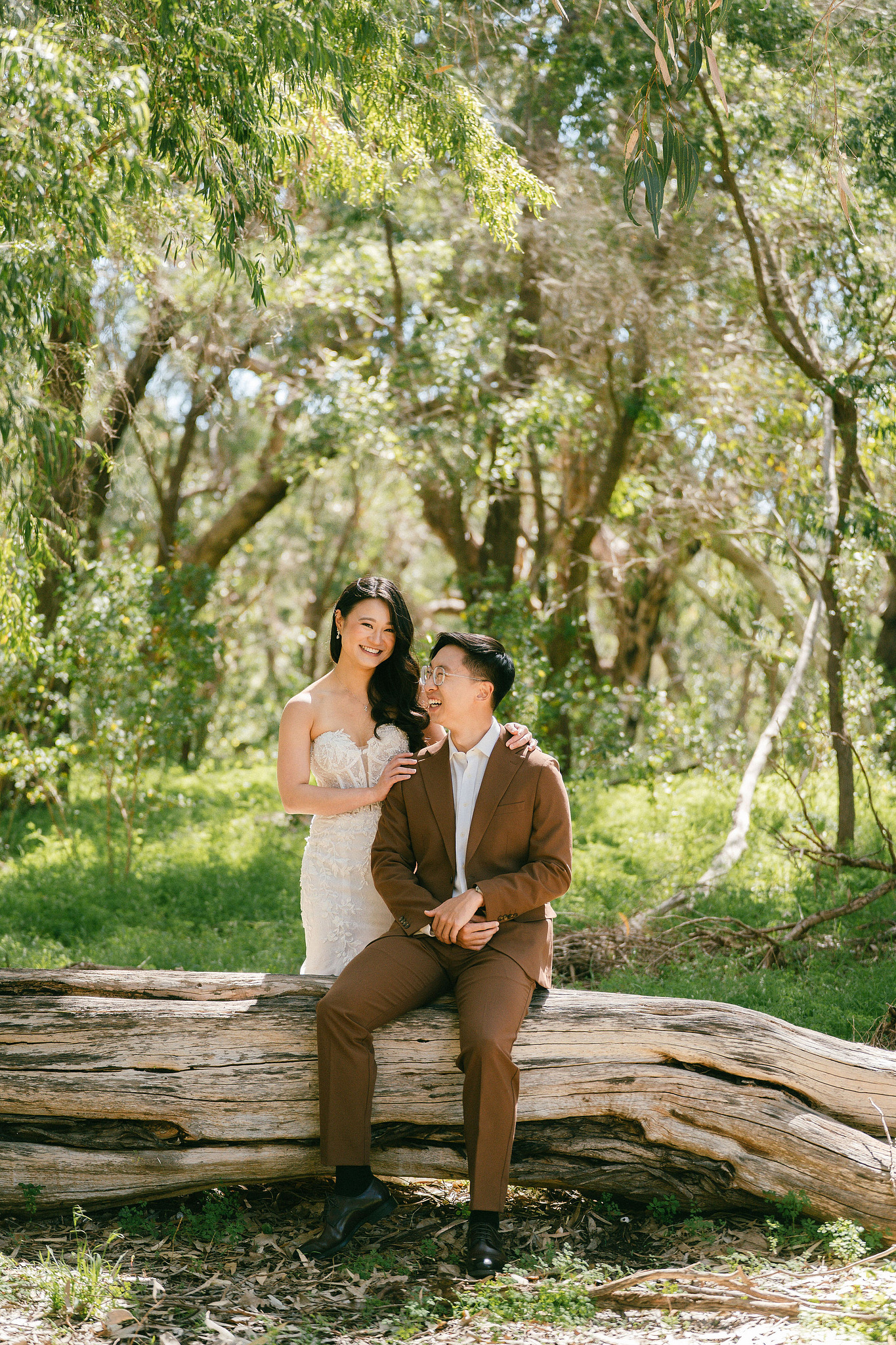 Perth Pre-Wedding Photoshoot | Wanneroo Pines, Yanchep National Park, Lancelin & Lancelin Beach at Yanchep National Park pre-wedding photo