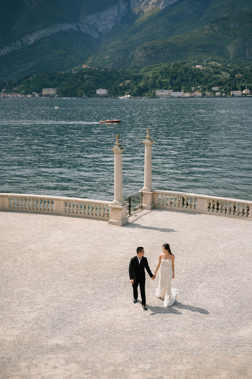 Lake Como Pre-Wedding Photoshoot | Bellagio, Lake Como & Villa Melzi Gardens at Villa Melzi Gardens pre-wedding photo