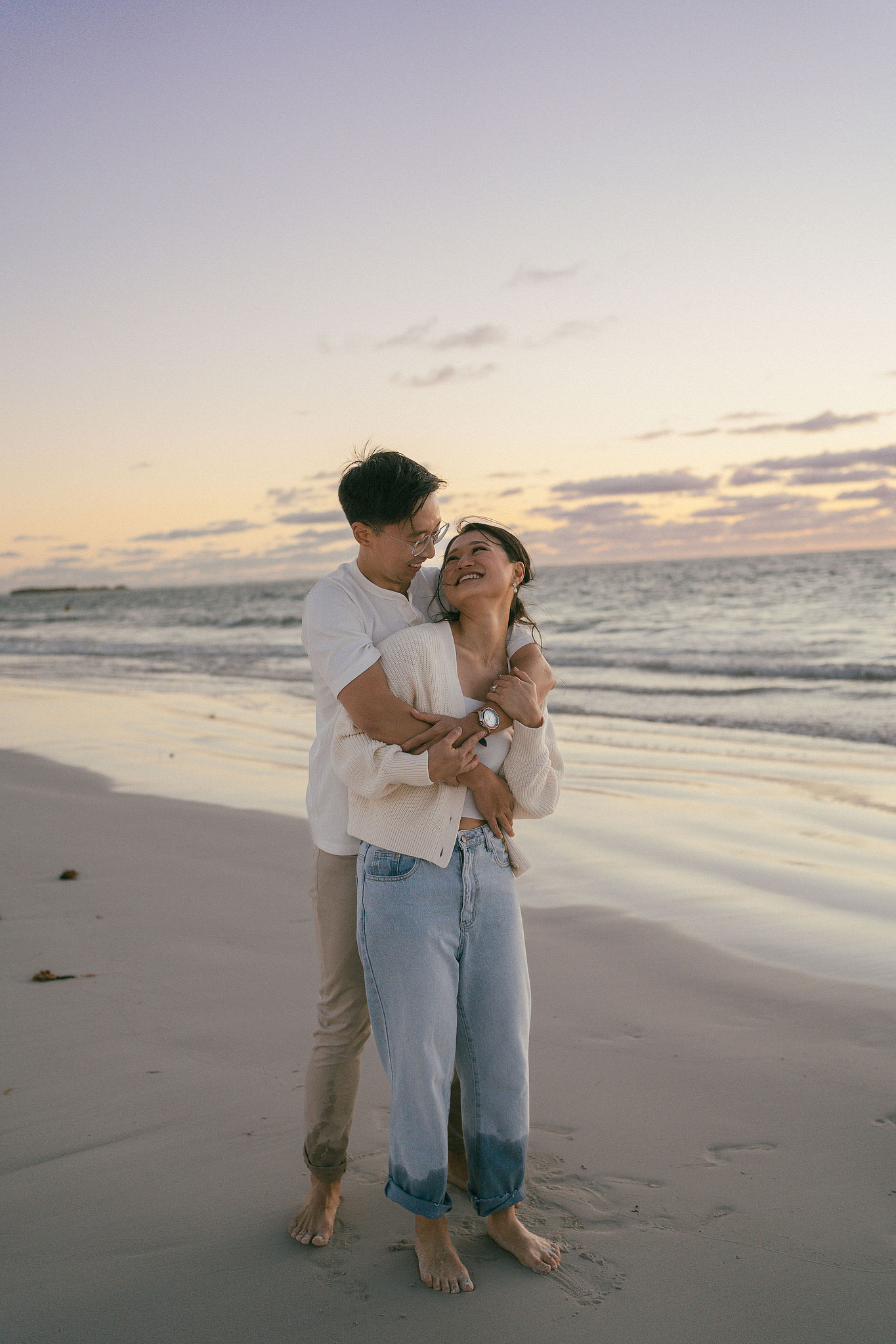 Perth Pre-Wedding Photoshoot | Wanneroo Pines, Yanchep National Park, Lancelin & Lancelin Beach at Lancelin Beach pre-wedding photo