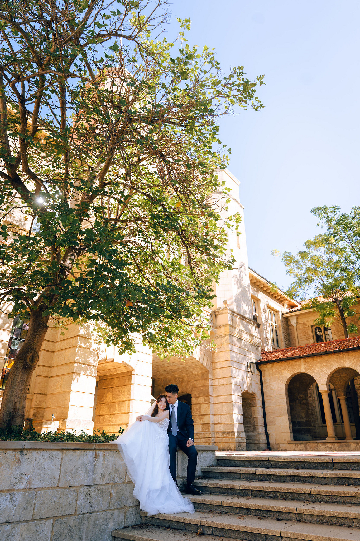 Perth Pre-Wedding Photoshoot | Lancelin, State Buildings & UWA at University of Western Australia pre-wedding photo