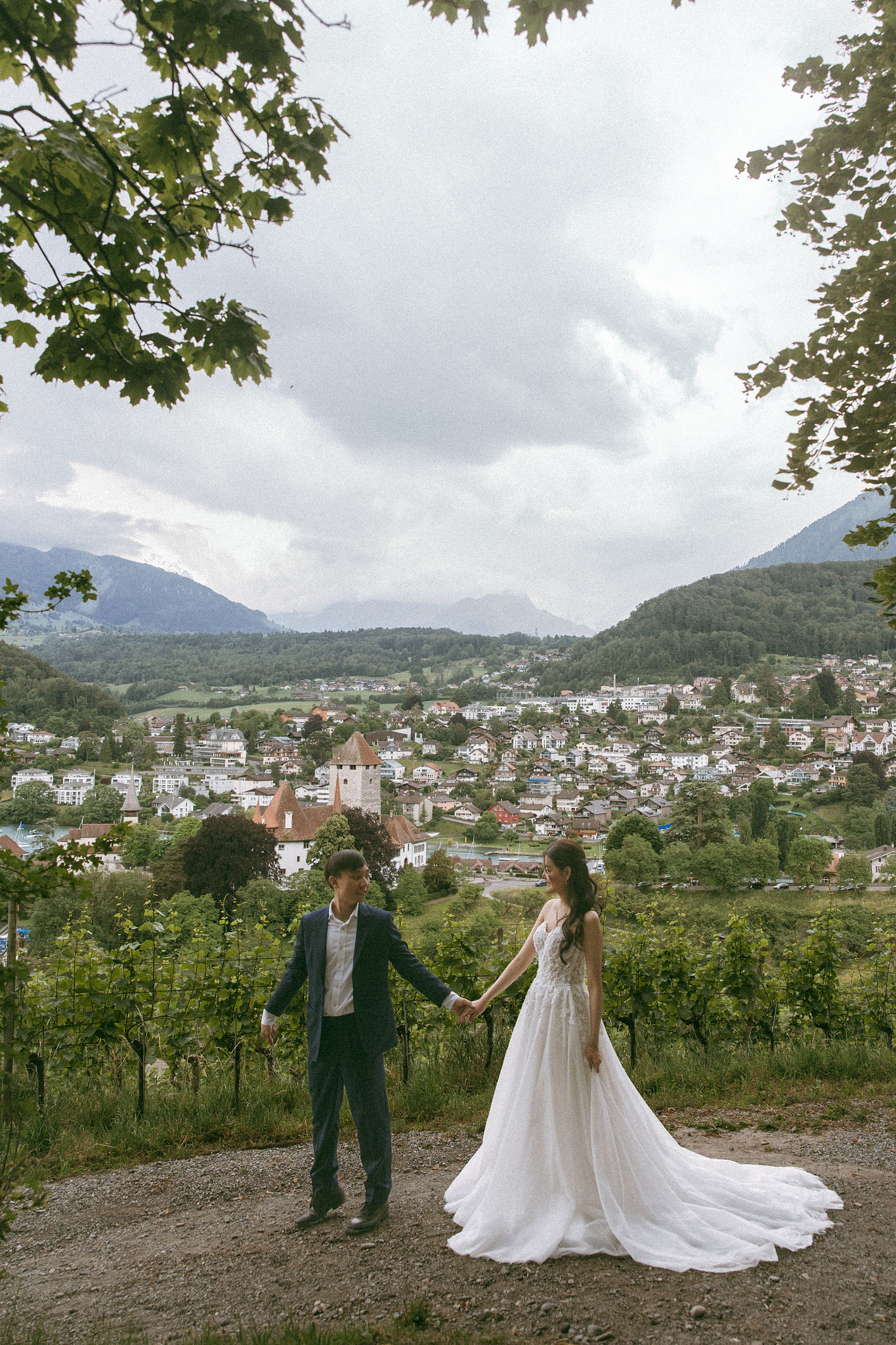 Switzerland Pre-Wedding Photoshoot | Spiez at Spiez pre-wedding photo