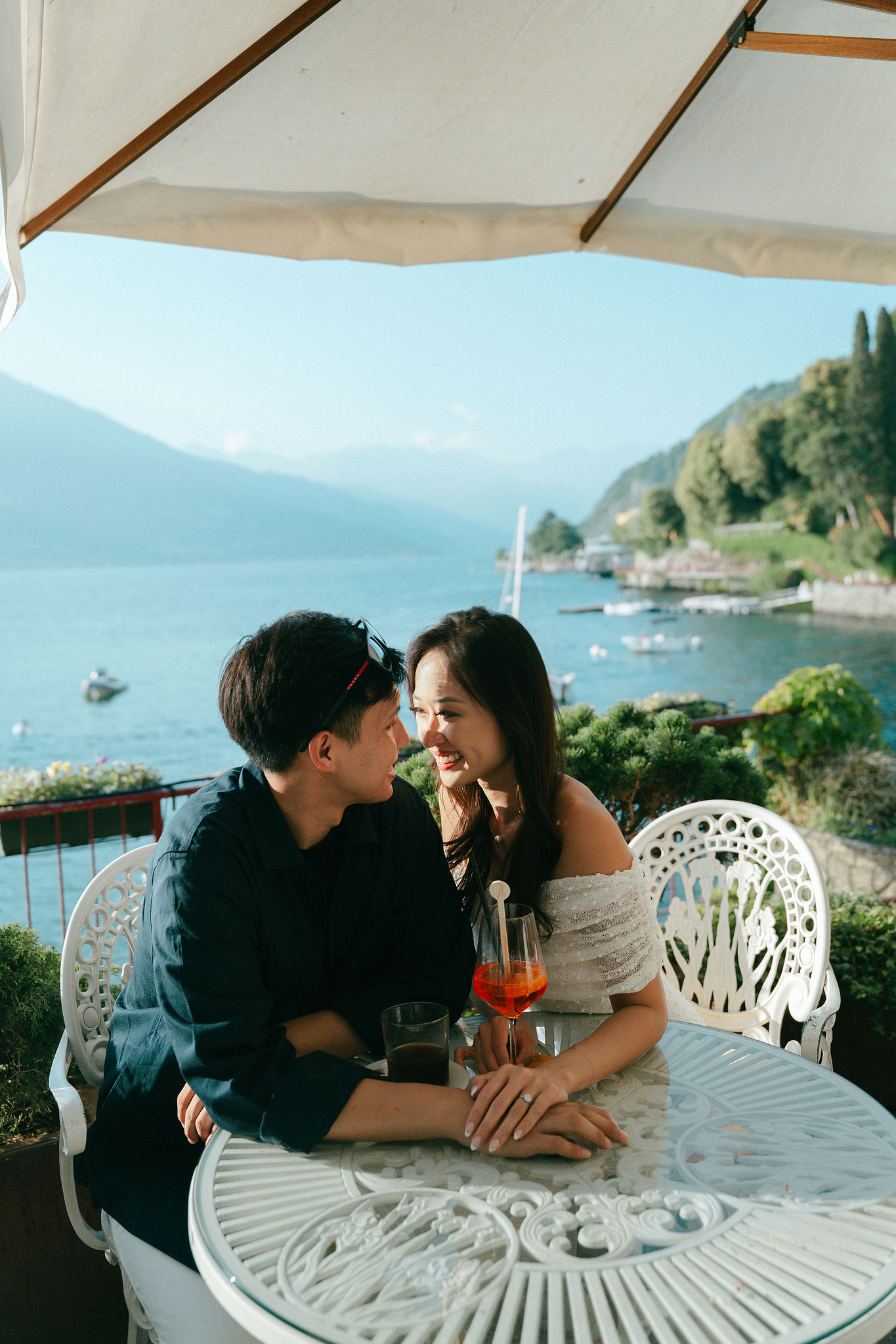 Lake Como Proposal Photoshoot | Lake Como & Varenna at Varenna pre-wedding photo