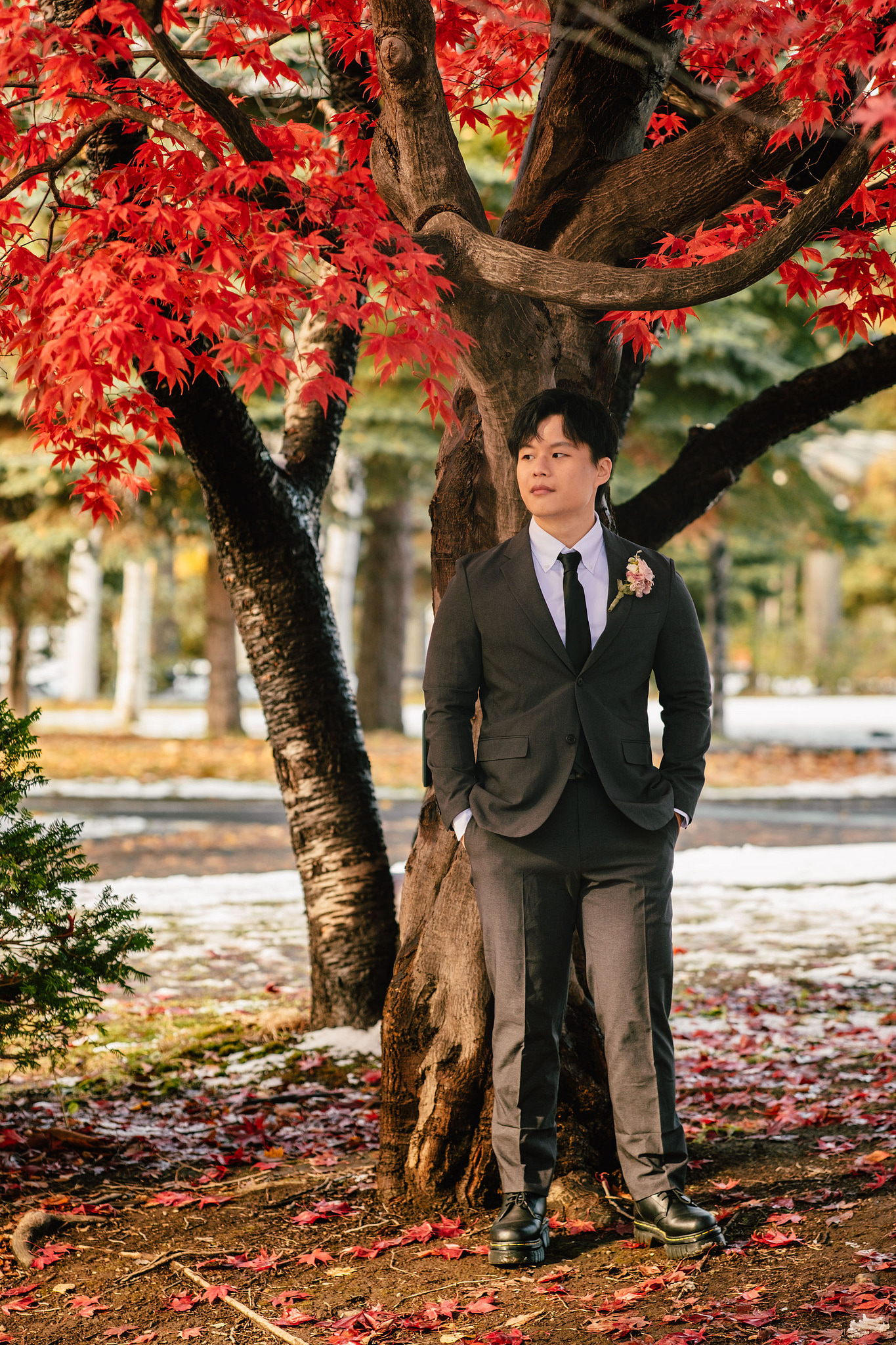 Hokkaido Pre-Wedding Photoshoot | Nakajima Park & Otaru City at Nakajima Park & Otaru City pre-wedding photo