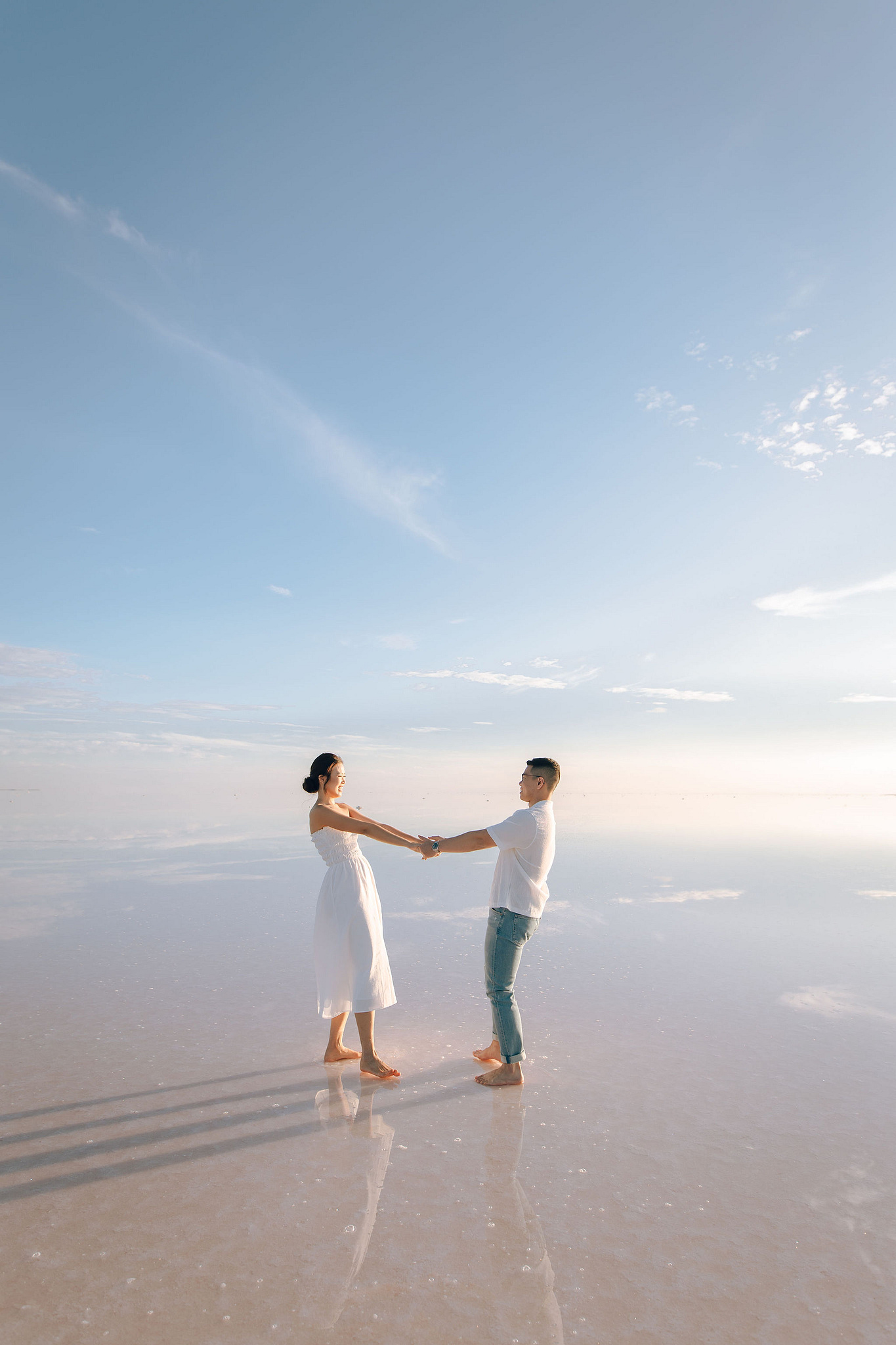 Cappadocia Pre-Wedding Photoshoot | Love Valley, Canyon, Lunar Cappadocian Hotel & Lake Tuz at Salt Lake pre-wedding photo