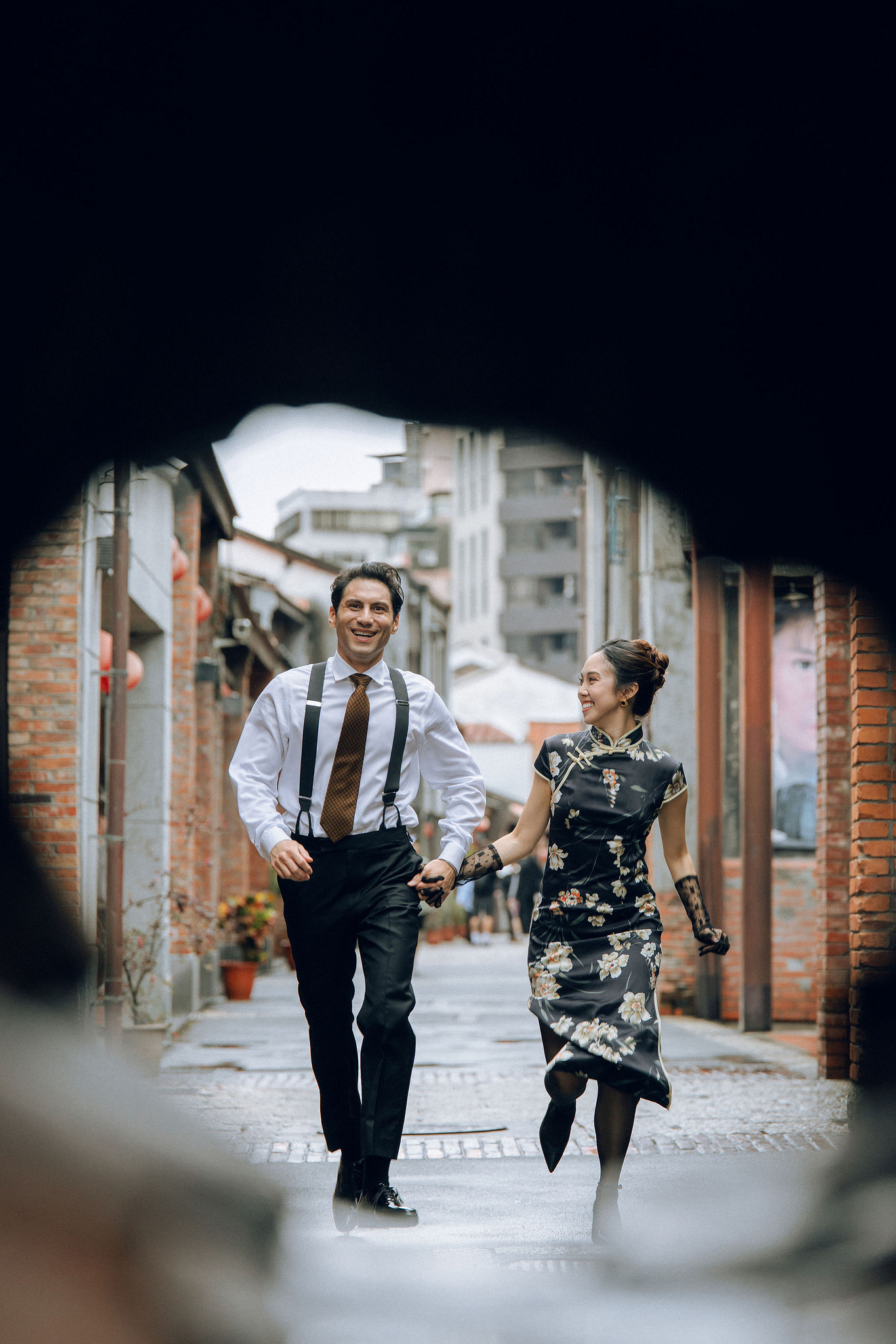 Taiwan Pre-Wedding Photoshoot | Bopiliao Historical Block, Nanya Rocks, Jinguashi & Jiufen at Bopiliao Historical Block pre-wedding photo